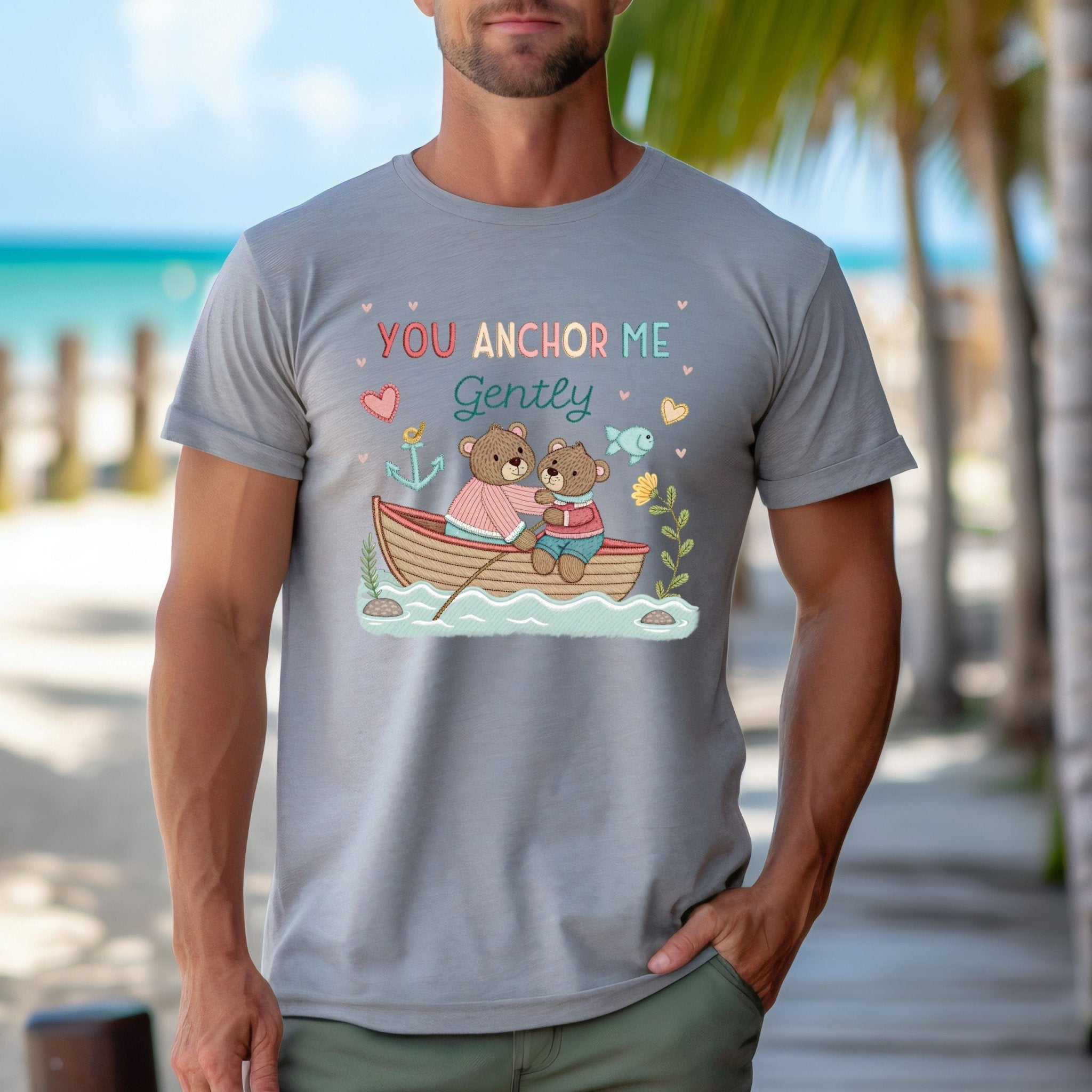 You Anchor Me Gently Shirt, Gay Bear Couple T-Shirt - Craig Michael Design