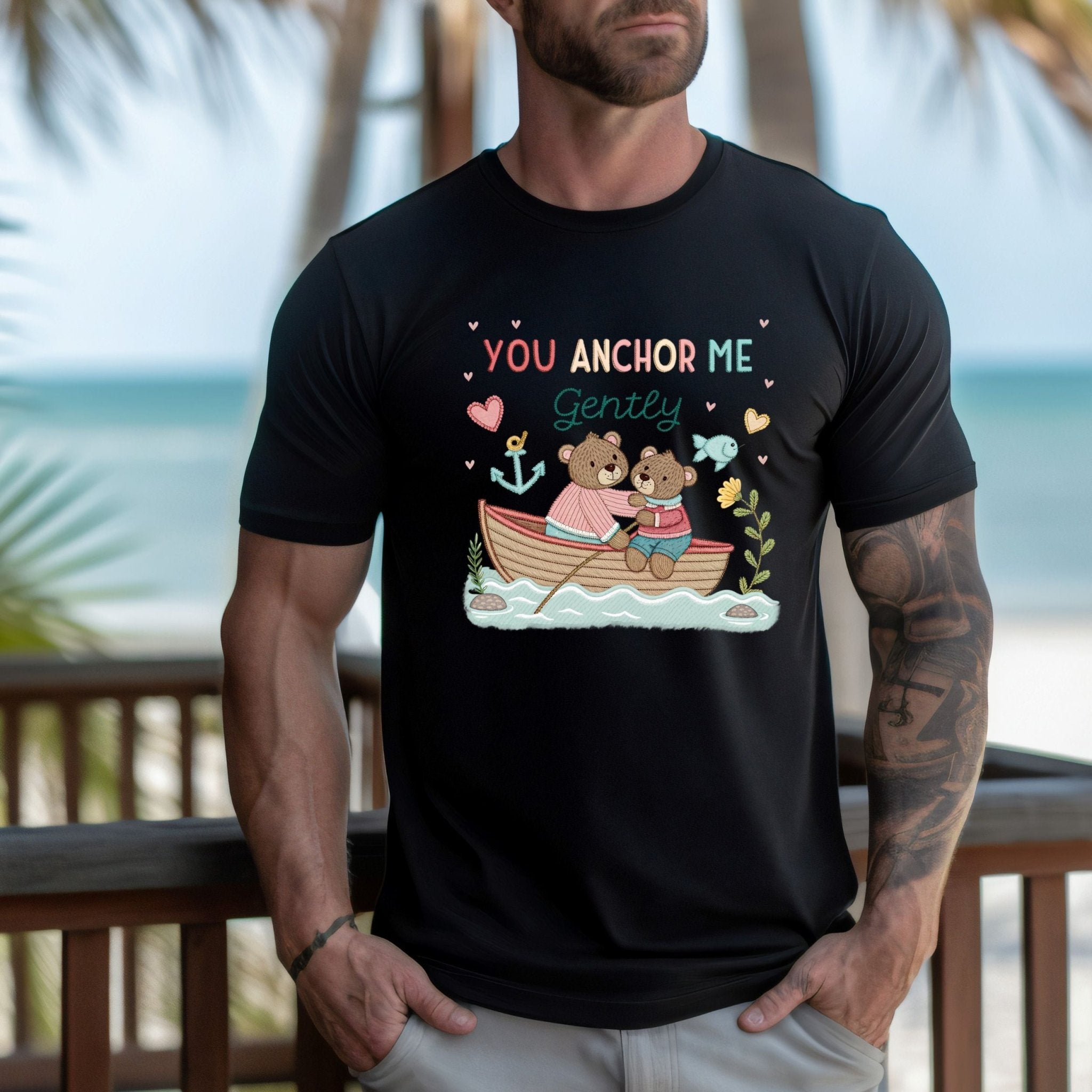 You Anchor Me Gently Shirt, Gay Bear Couple T-Shirt - Craig Michael Design