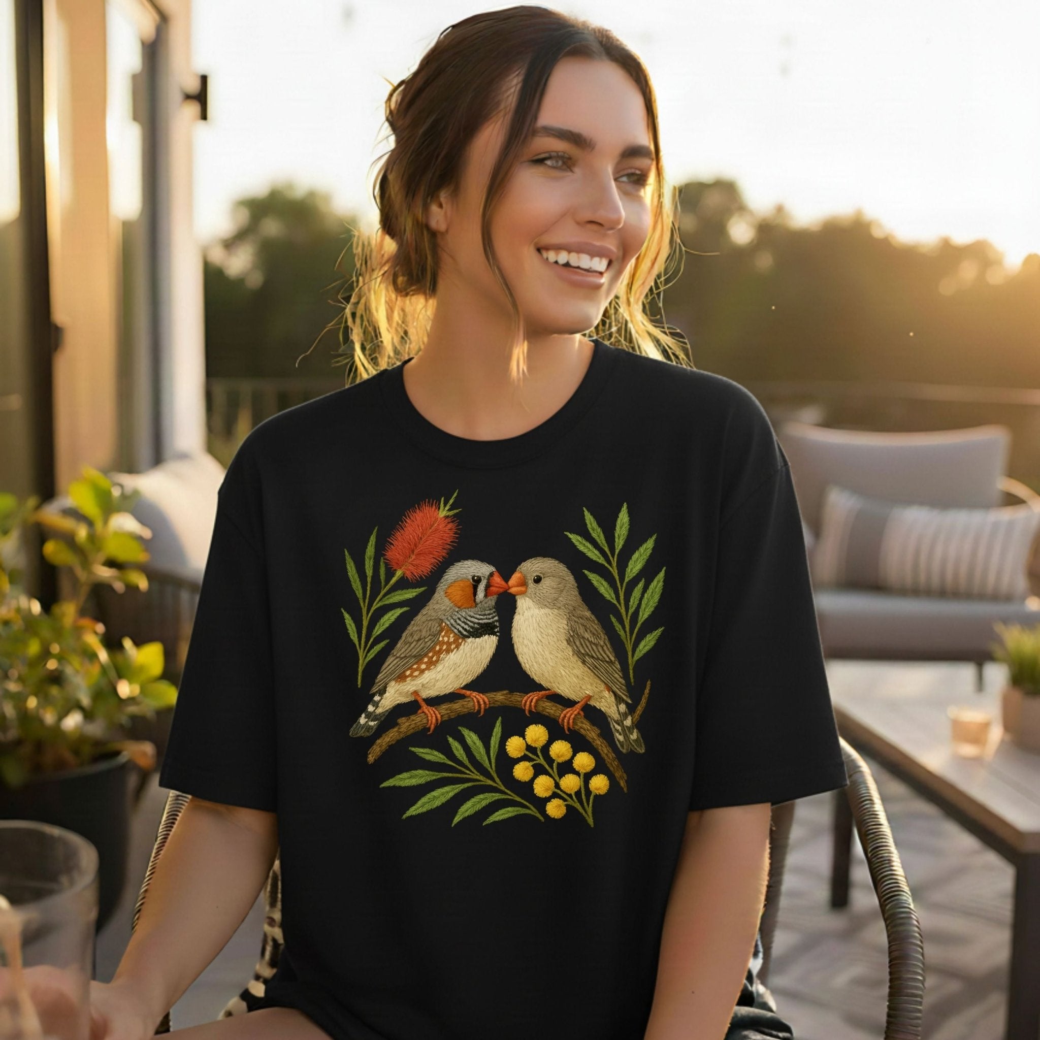 Zebra Finch T-Shirt – Australian Native Bird Collection - Craig Michael Design