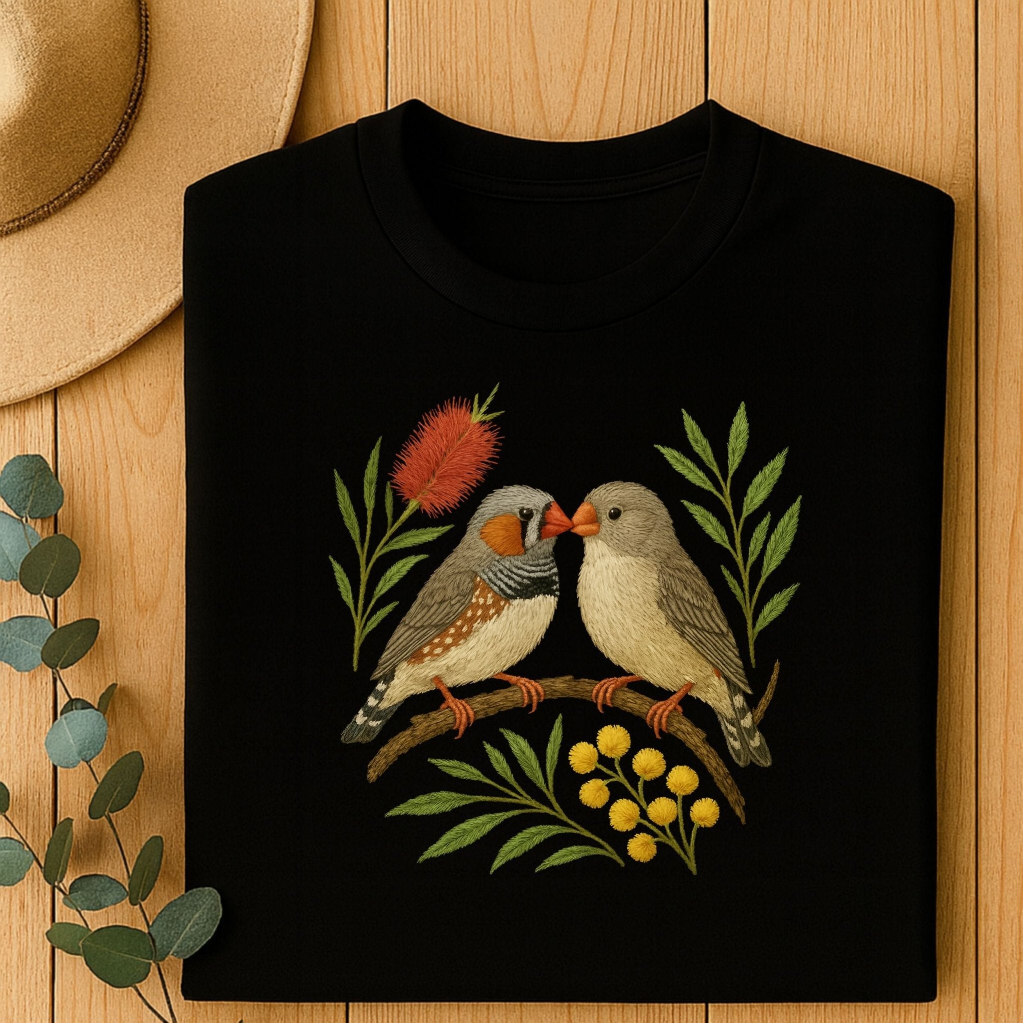Zebra Finch T-Shirt – Australian Native Bird Collection - Craig Michael Design