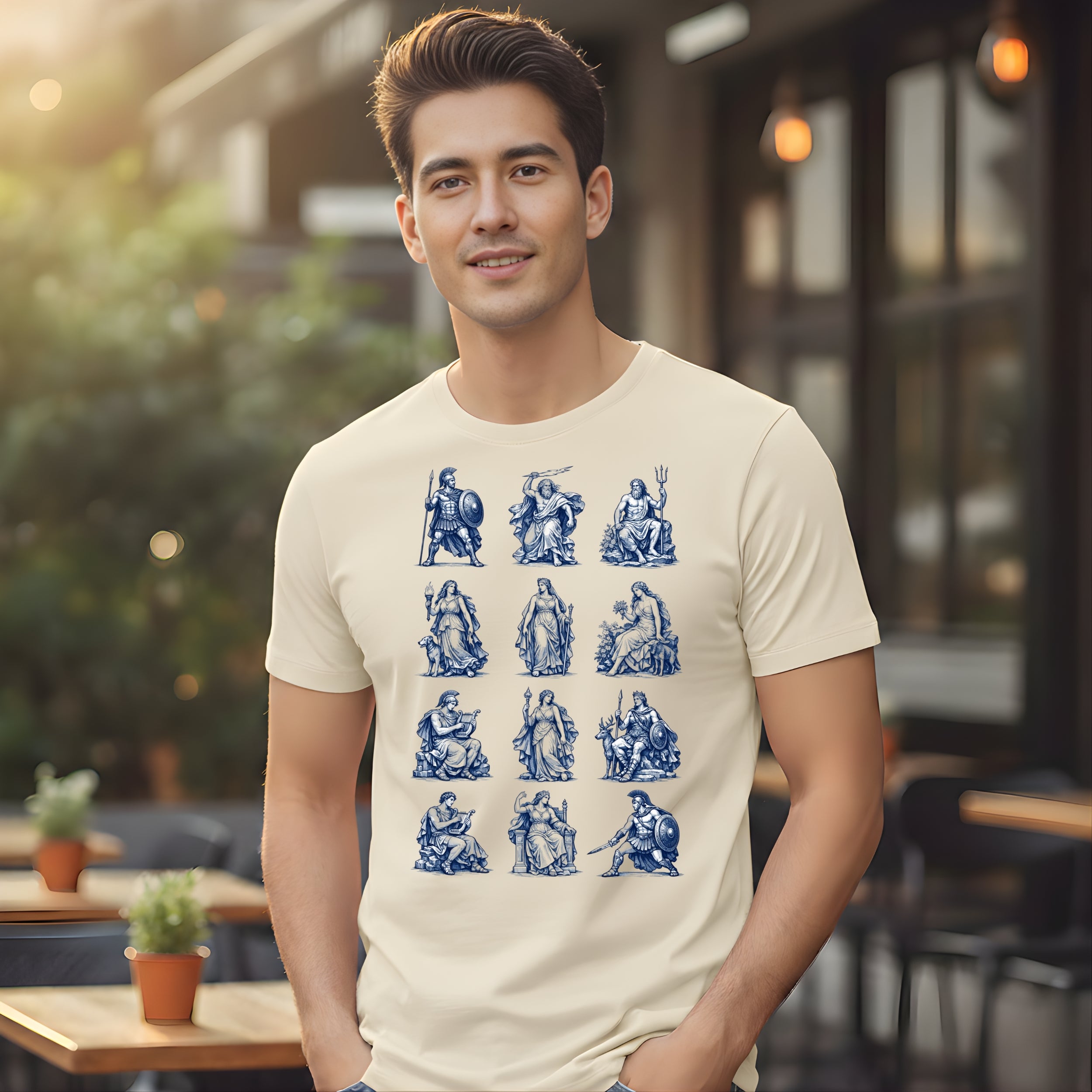 Greek Mythology Artistic Print Design T-shirt