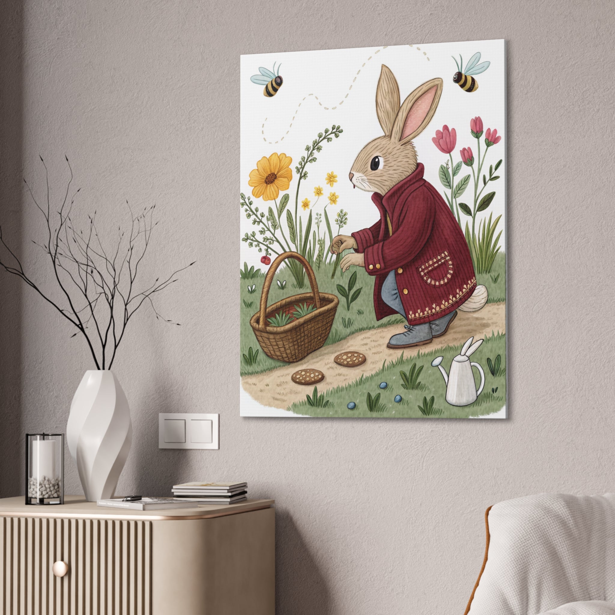 Copy of Copy of Abstract Floral Art Print, Colorful Garden Canvas Print, Large Wall Art Print, Modern Canvas Art Decor, Unique Home Decor