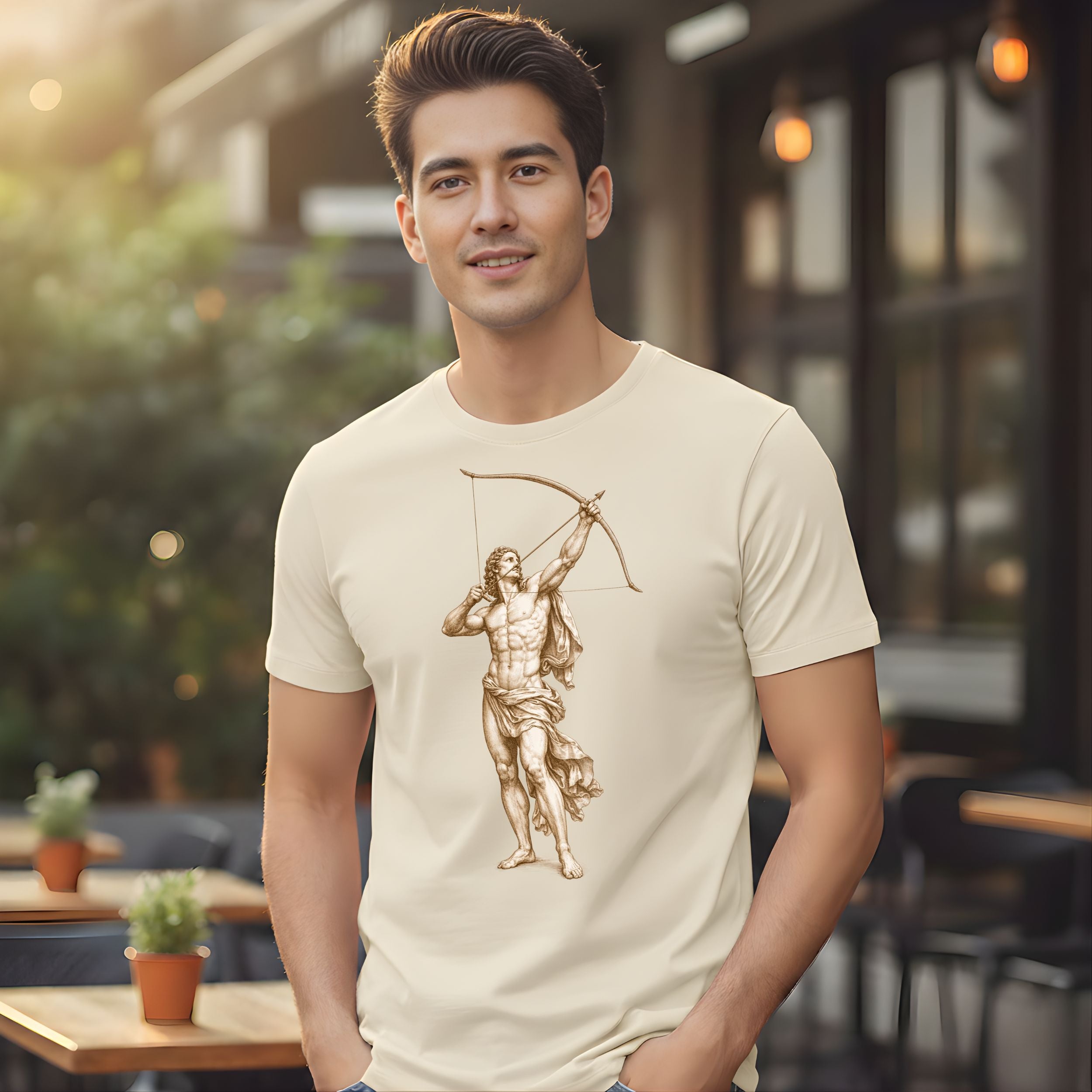Mythical Archer Artwork Graphic Tee Shirt Product