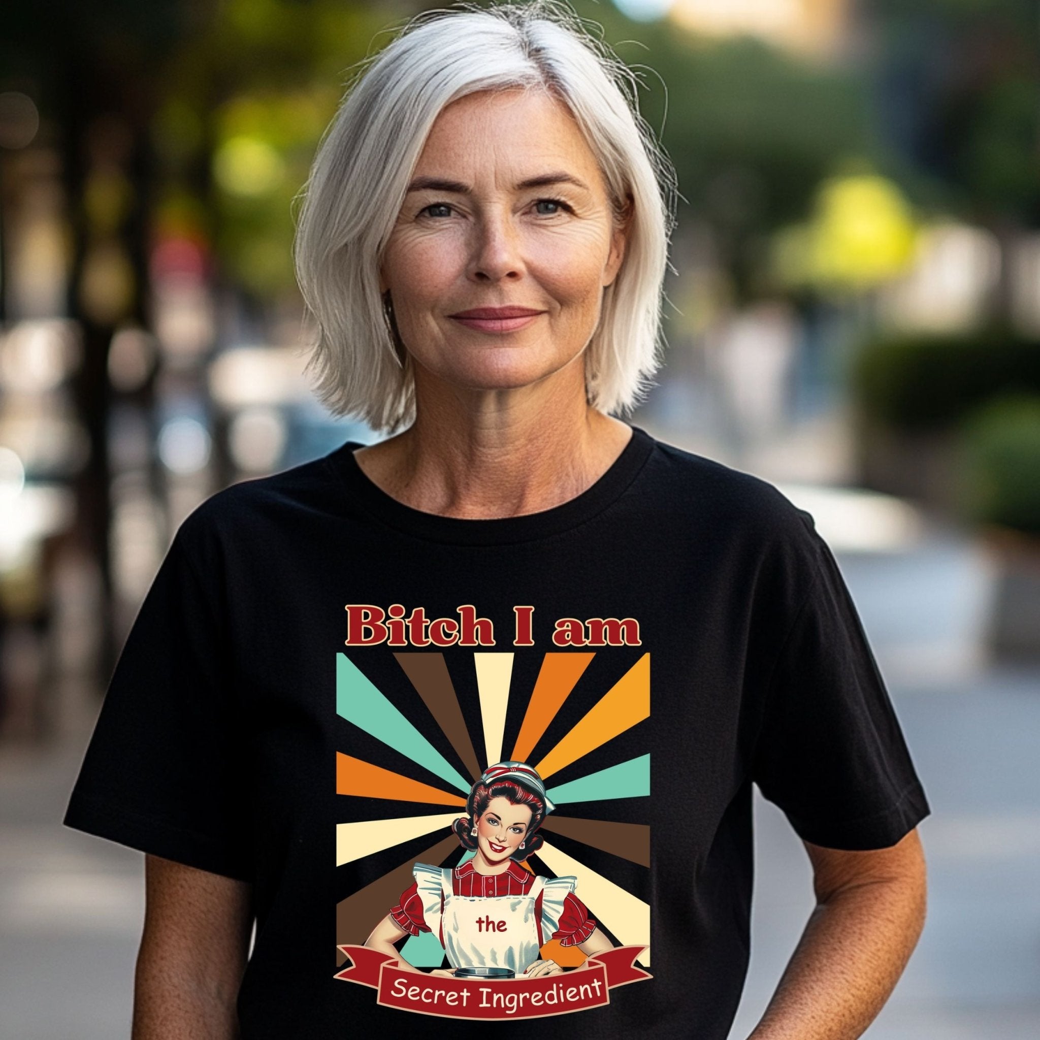 1950s Funny Pin - Up T-Shirt, Bitch I Am the Secret Ingredient Tee - Craig Michael Design