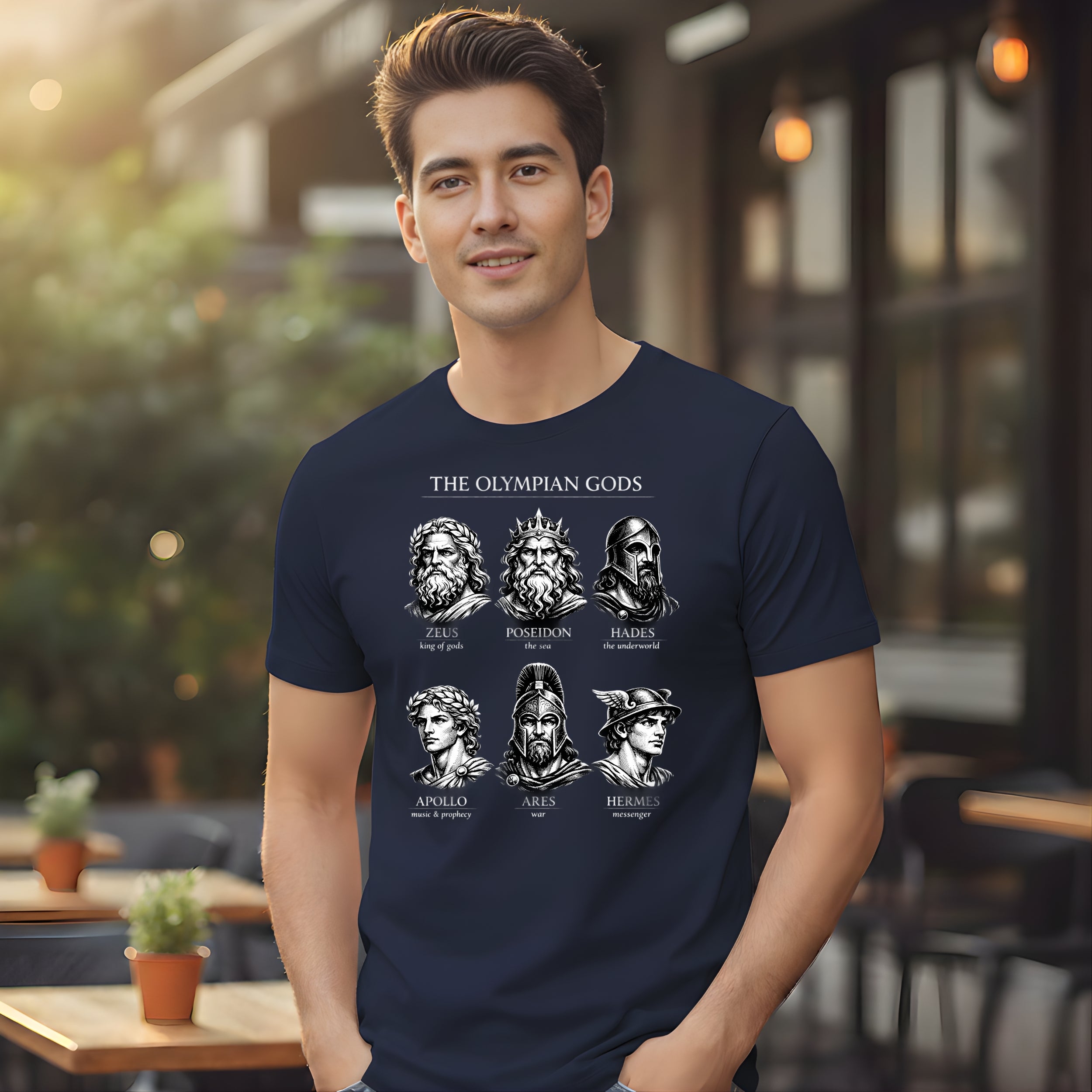 Ancient Greek Gods The Olympian Gods Design T-Shirt
