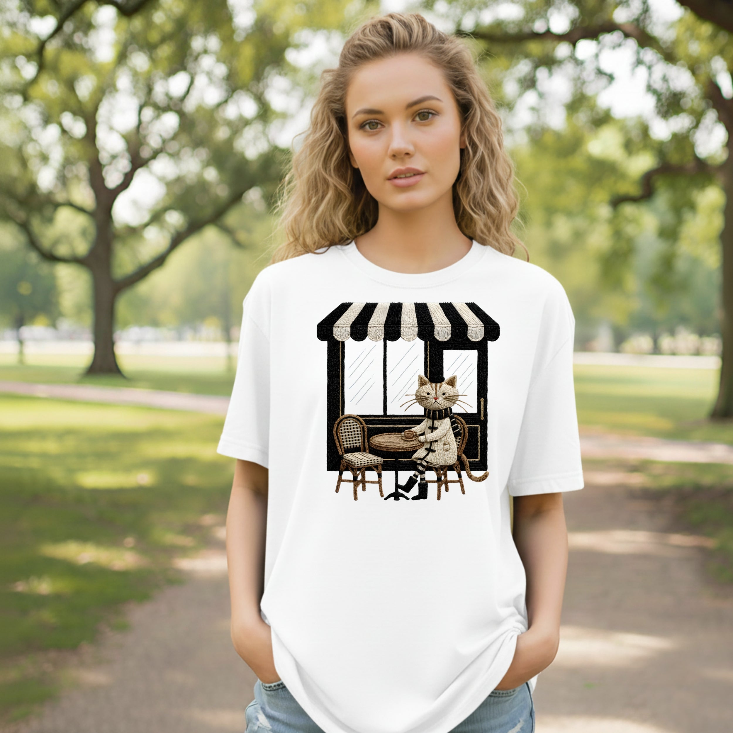 Paris Kitty T-Shirt – Le Café Parisien