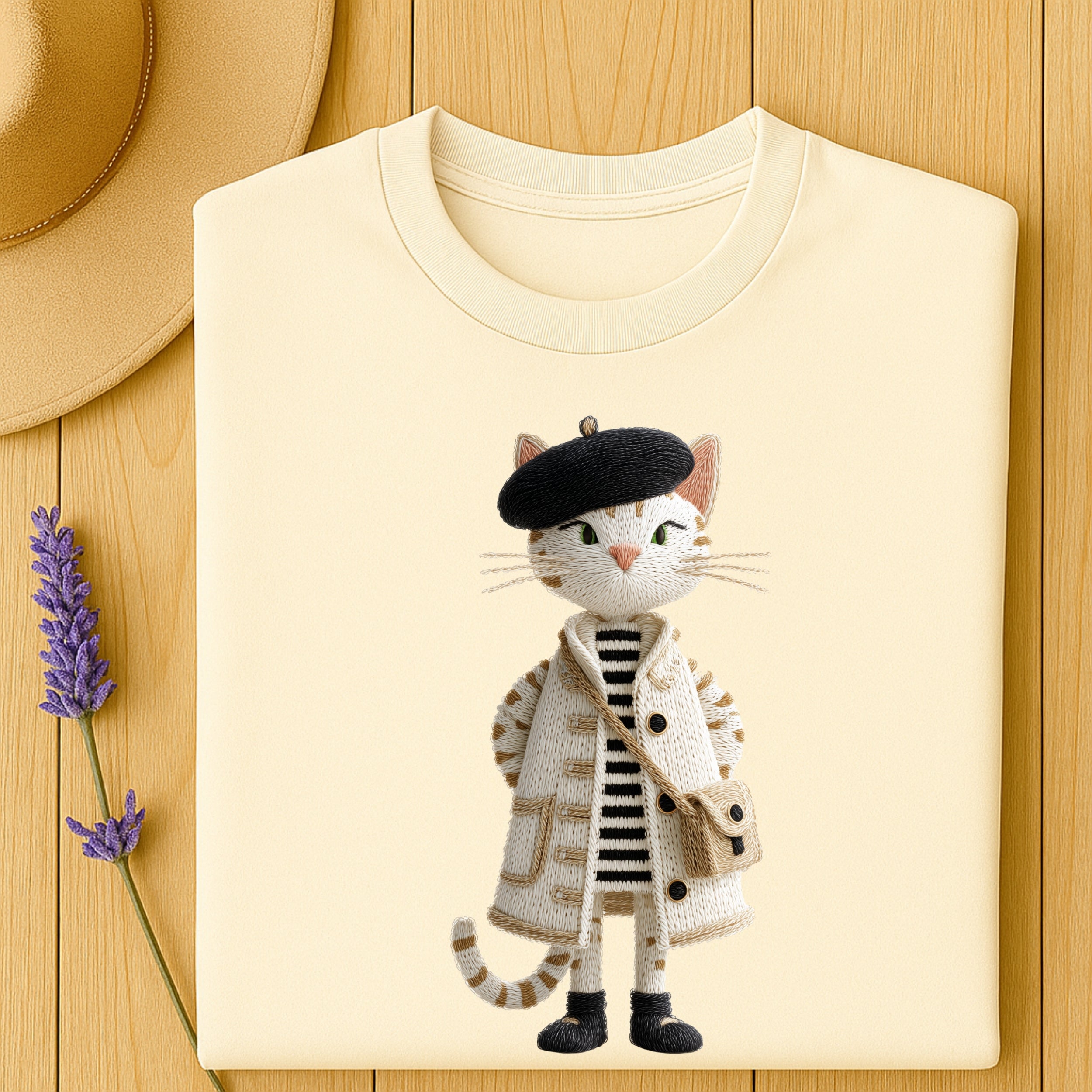 Paris Dame T-Shirt – La Parisienne au Béret
