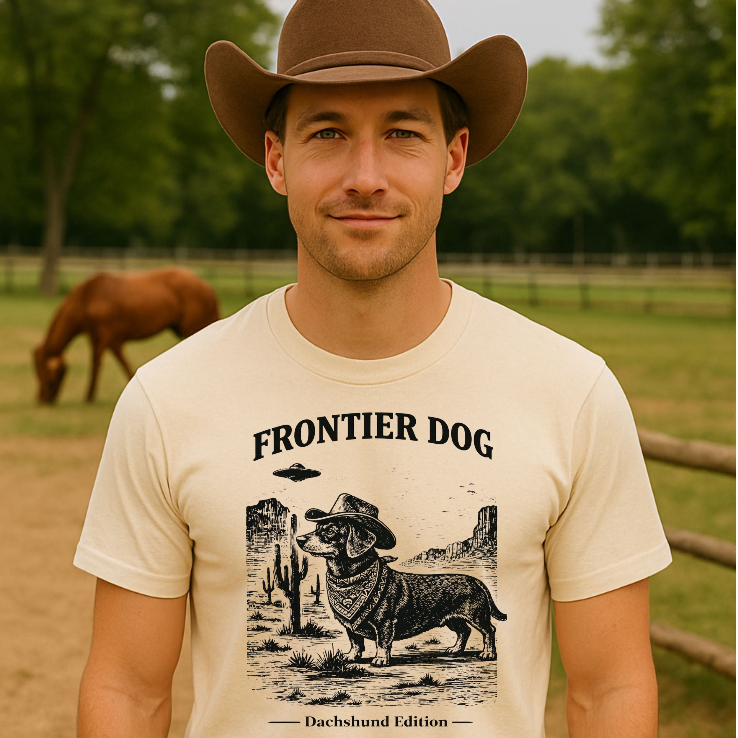 Frontier Dog Dachshund Edition Graphic Tee