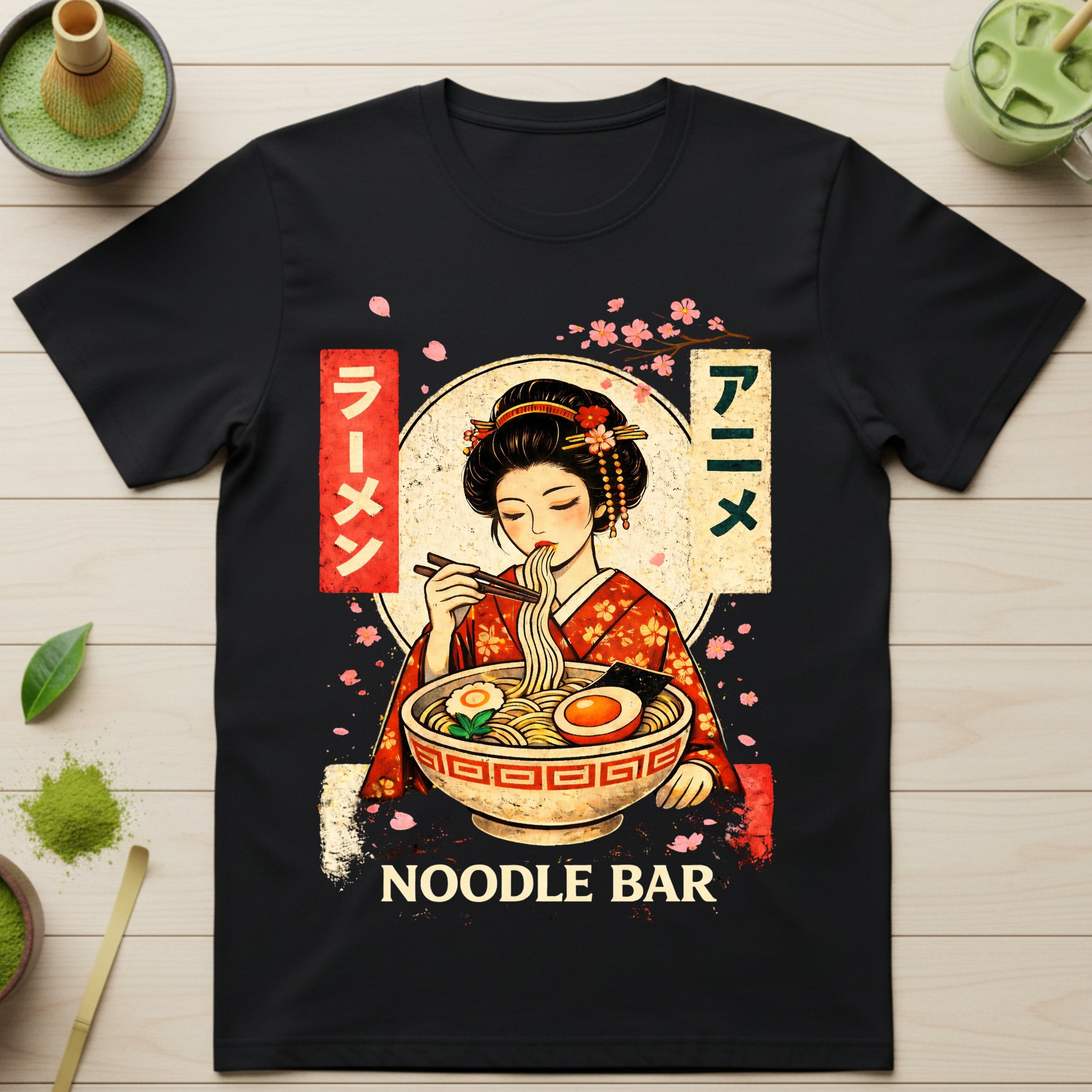 Ramen Anime Noodle Bar Japanese Cuisine Graphic Shirt
