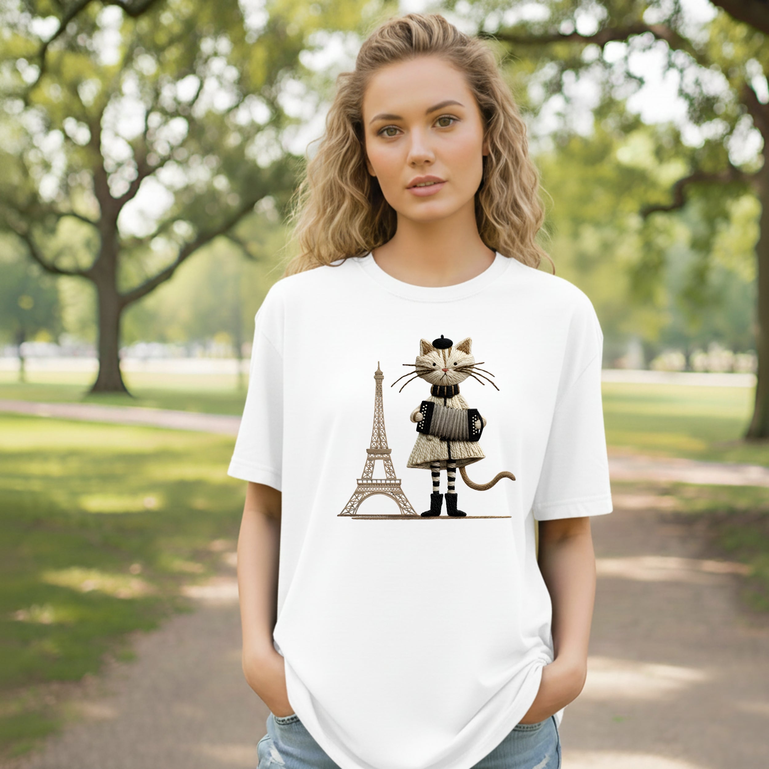 Paris Kitty T-Shirt – L’Accordéon