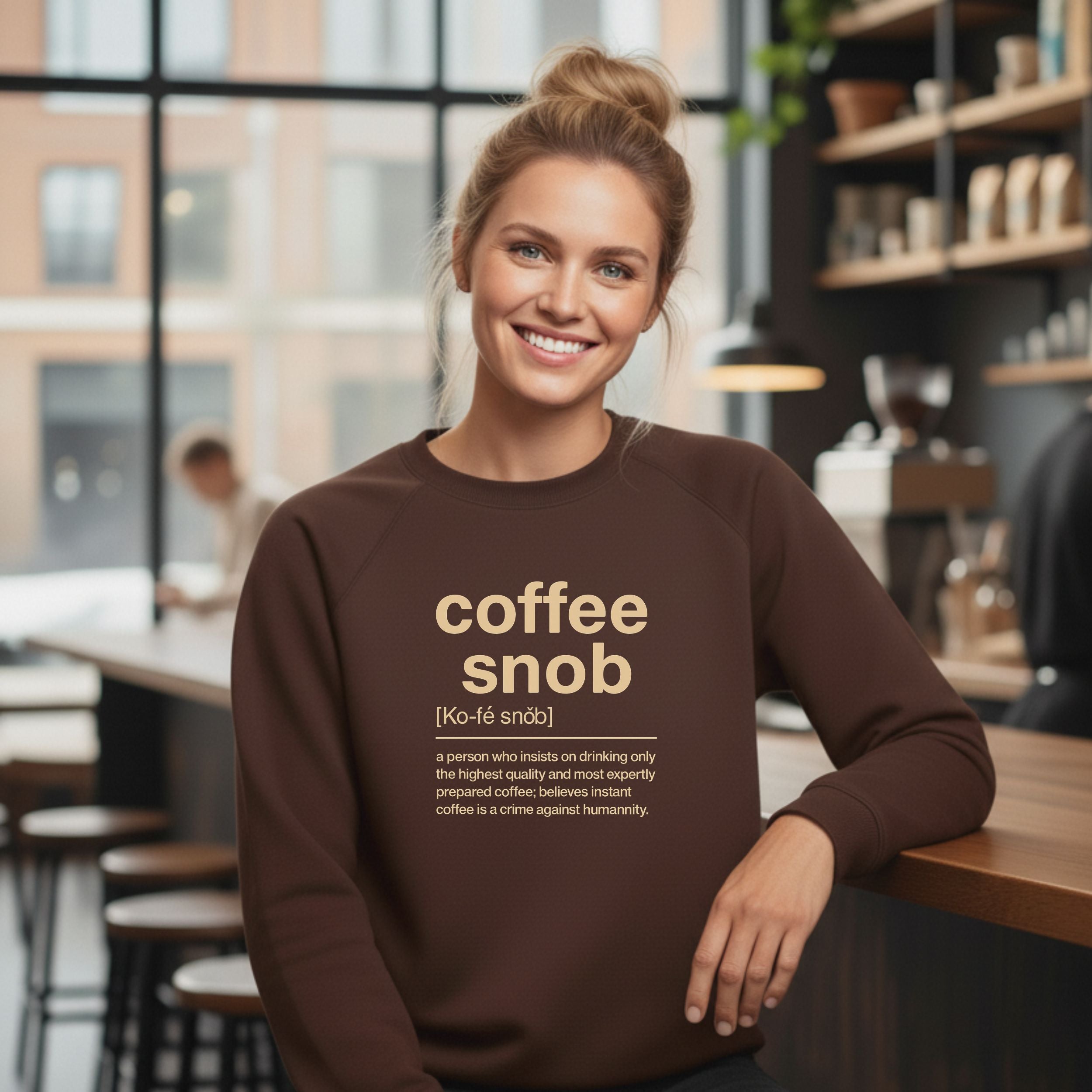 Coffee Snob Definition Graphic Sweatshirt Product
