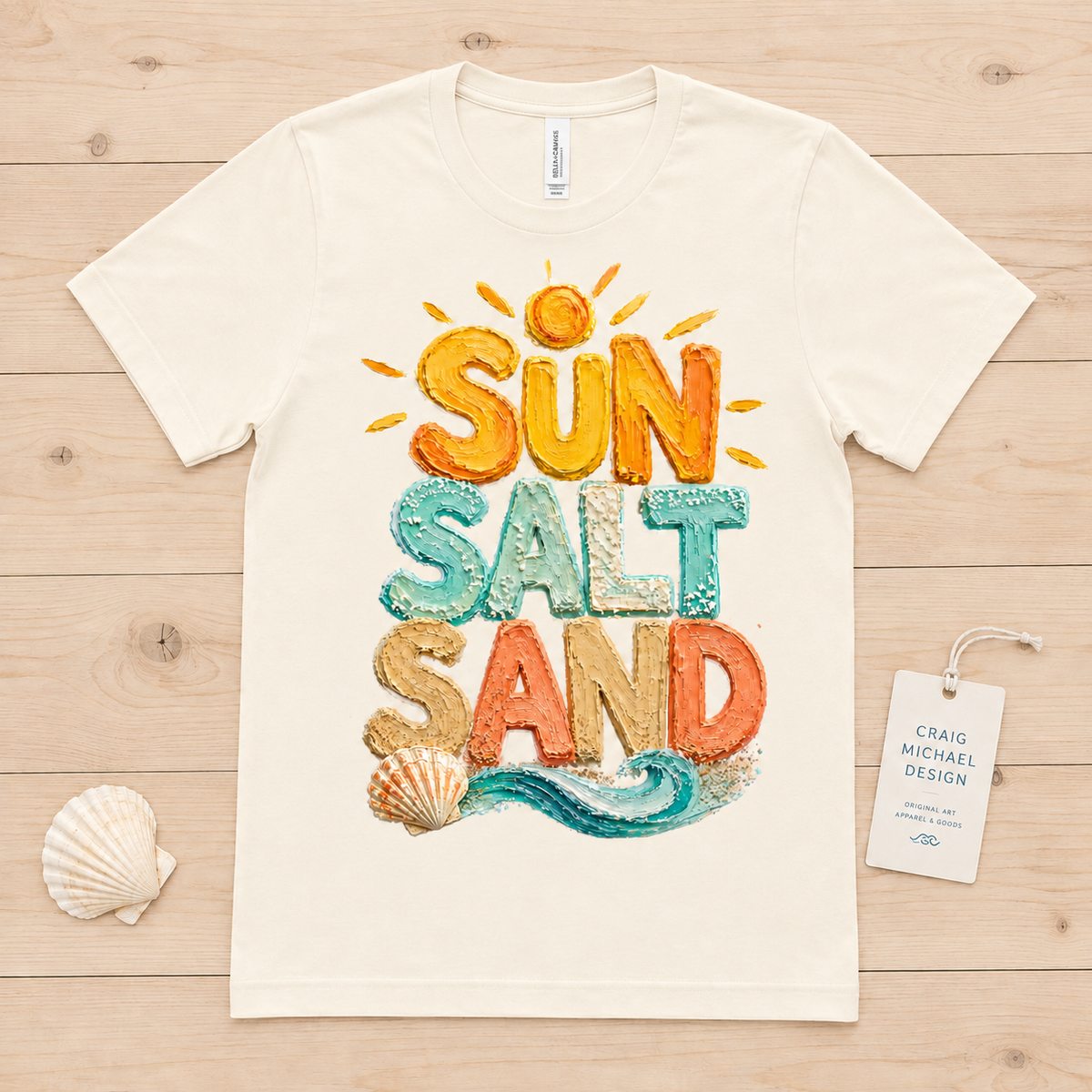Sun Salt Sand — Painted Summer Tee