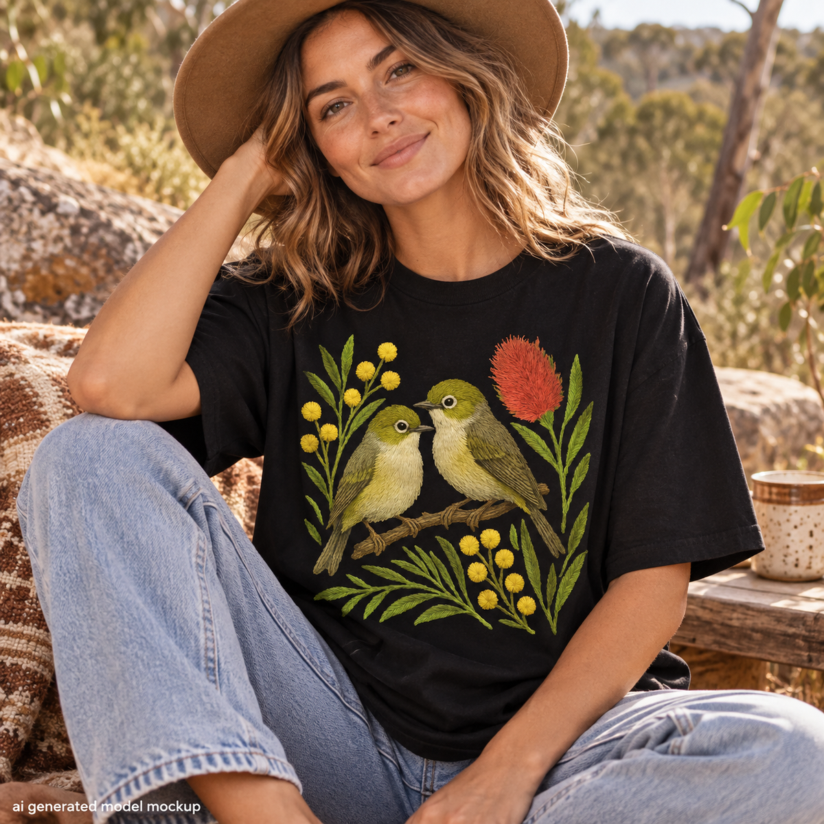 White-Eye T-Shirt – Australian Native Bird Collection