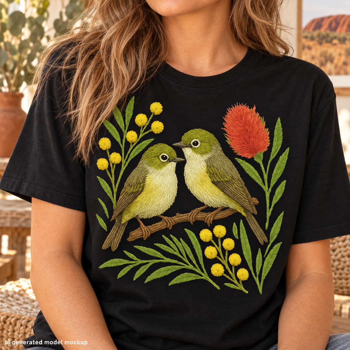 White-Eye T-Shirt – Australian Native Bird Collection