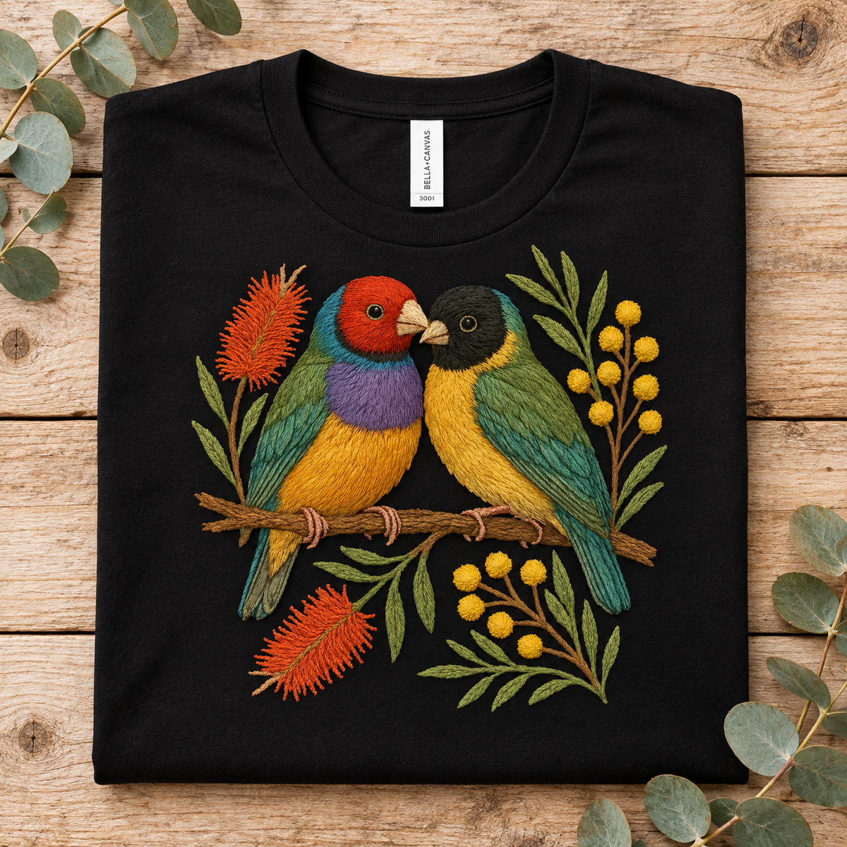Gouldian Finch T-Shirt – Australian Native Bird Collection