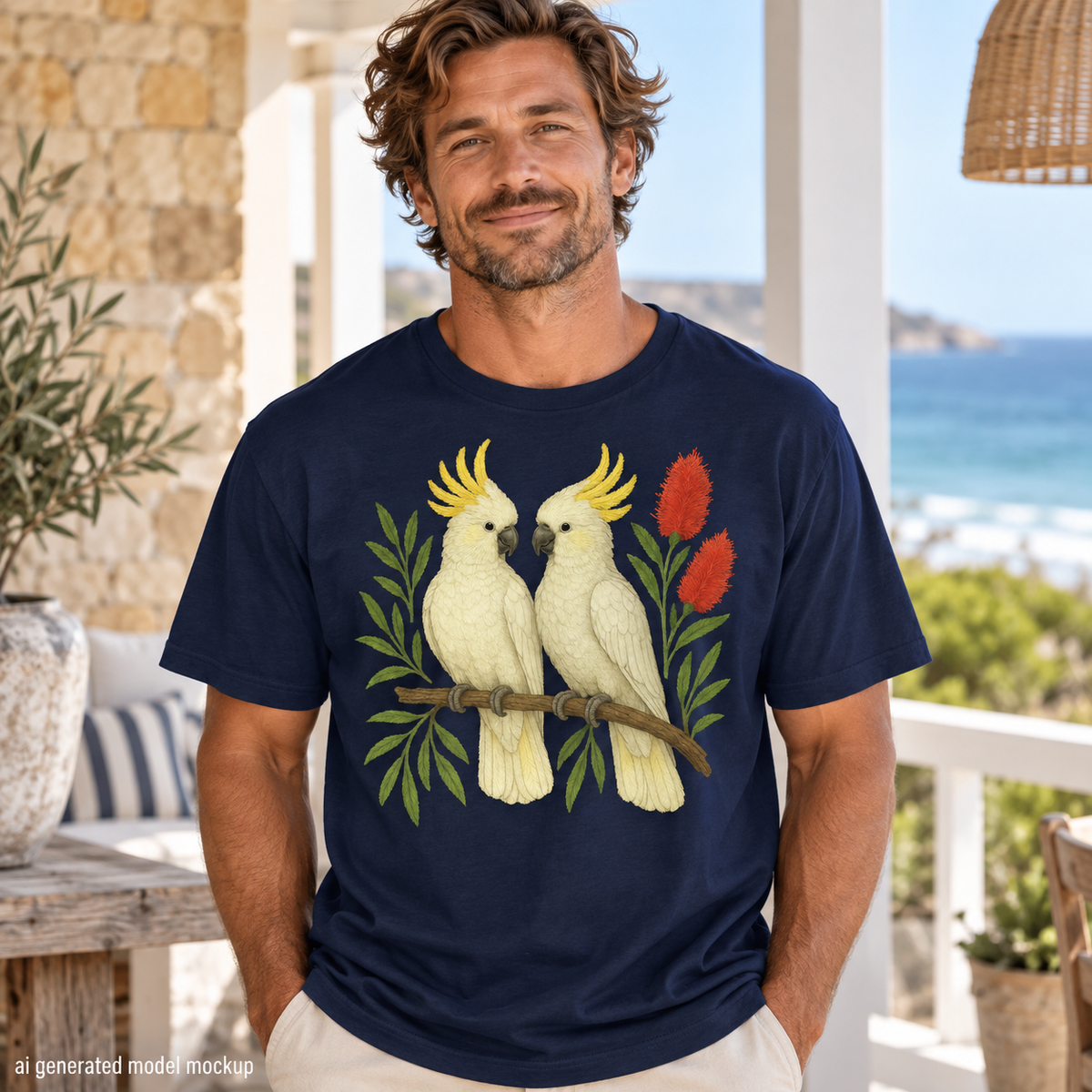 Sulphur-Crested Cockatoo T-Shirt – Australian Native Bird Collection