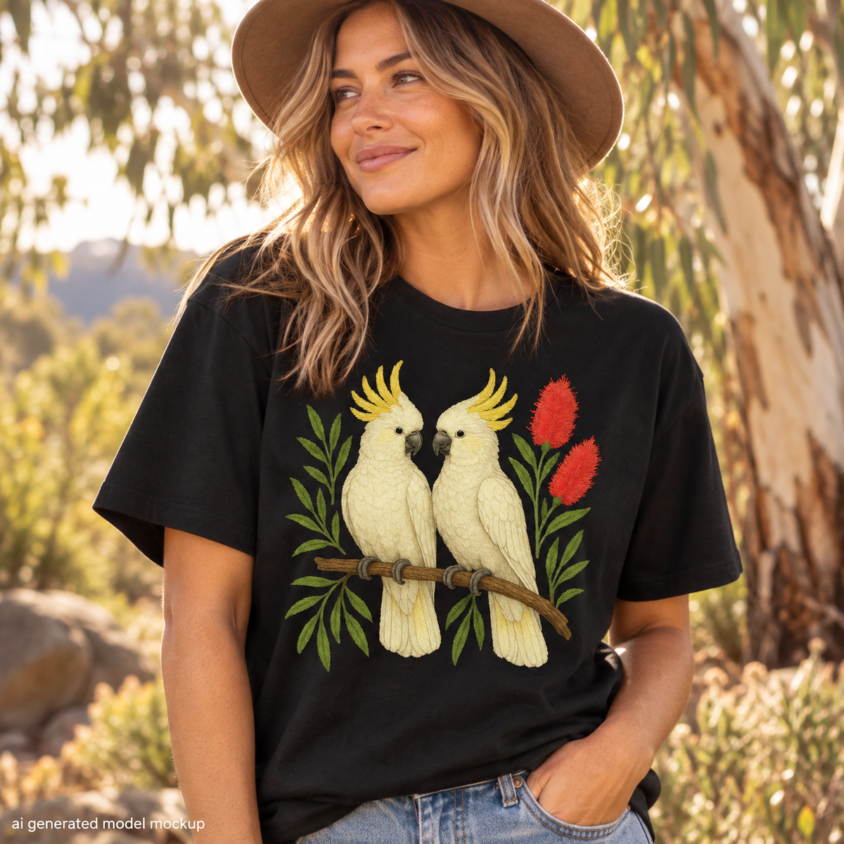 Sulphur-Crested Cockatoo T-Shirt – Australian Native Bird Collection