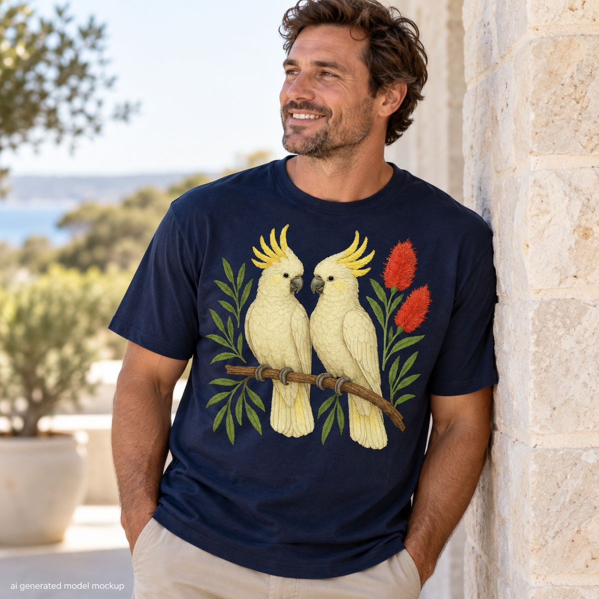 Sulphur-Crested Cockatoo T-Shirt – Australian Native Bird Collection