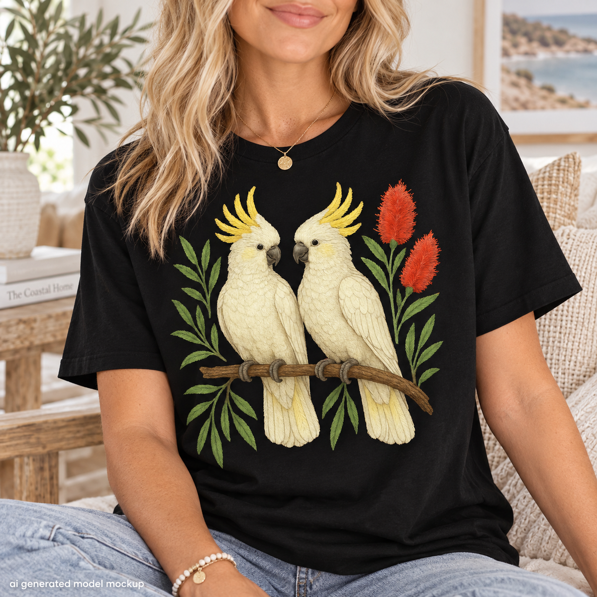 Sulphur-Crested Cockatoo T-Shirt – Australian Native Bird Collection