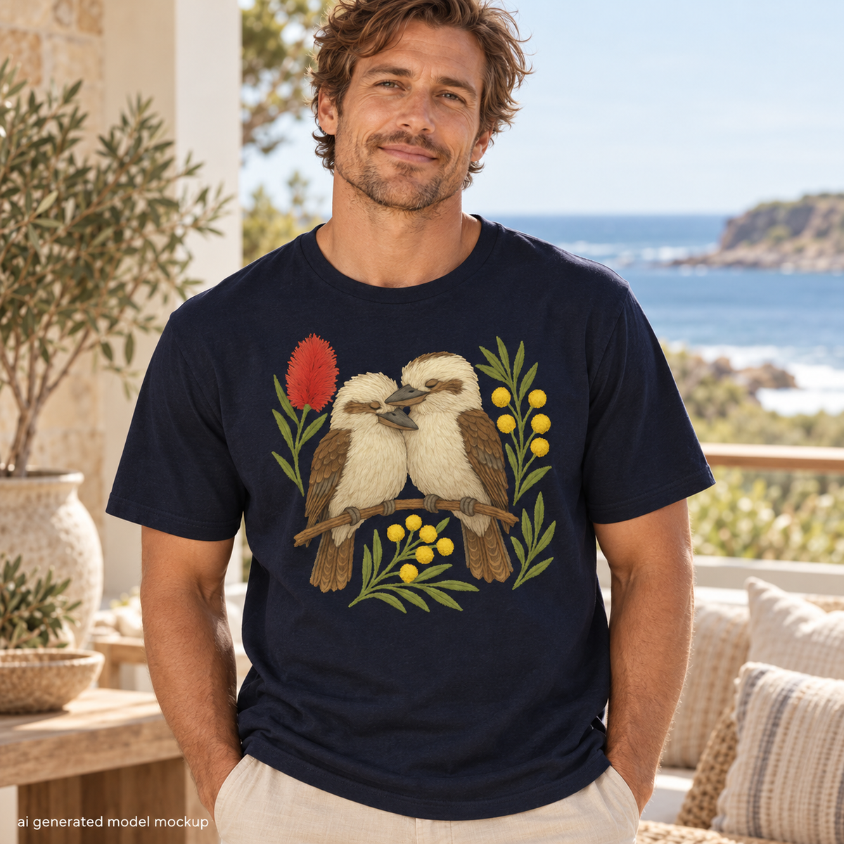Kookaburra T-Shirt – Australian Native Bird Collection