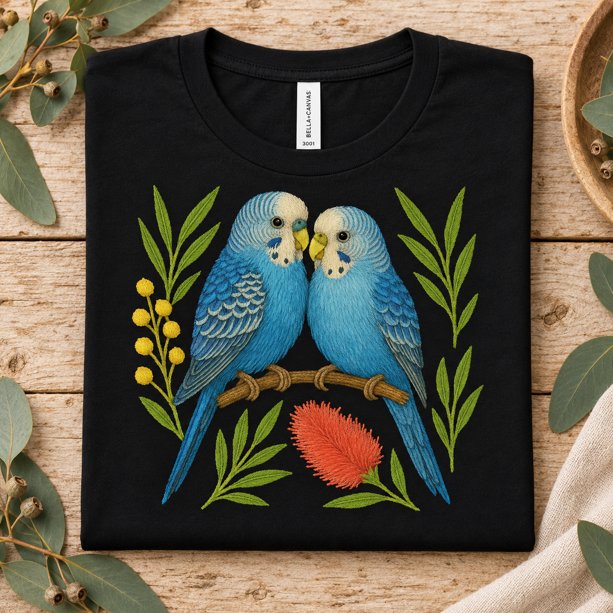 Budgerigar T-Shirt – Australian Native Bird Collection