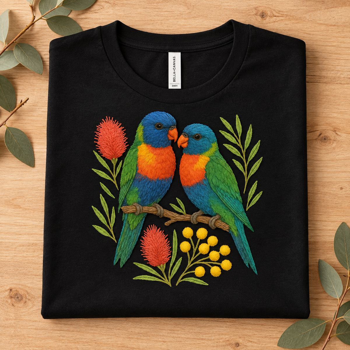 Rainbow Lorikeet T-Shirt – Australian Native Bird Collection