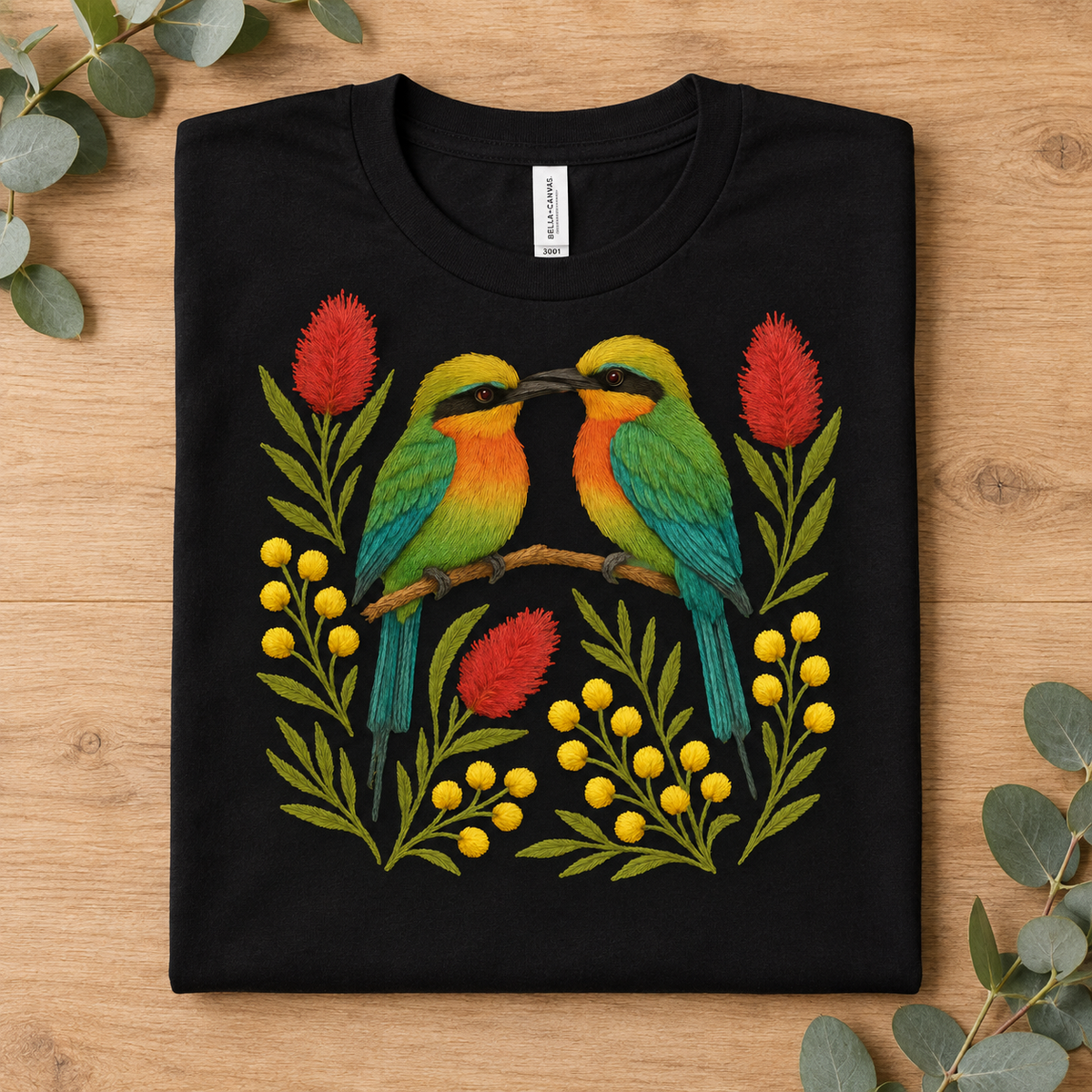 Rainbow Bee-Eater T-Shirt – Australian Native Bird Collection