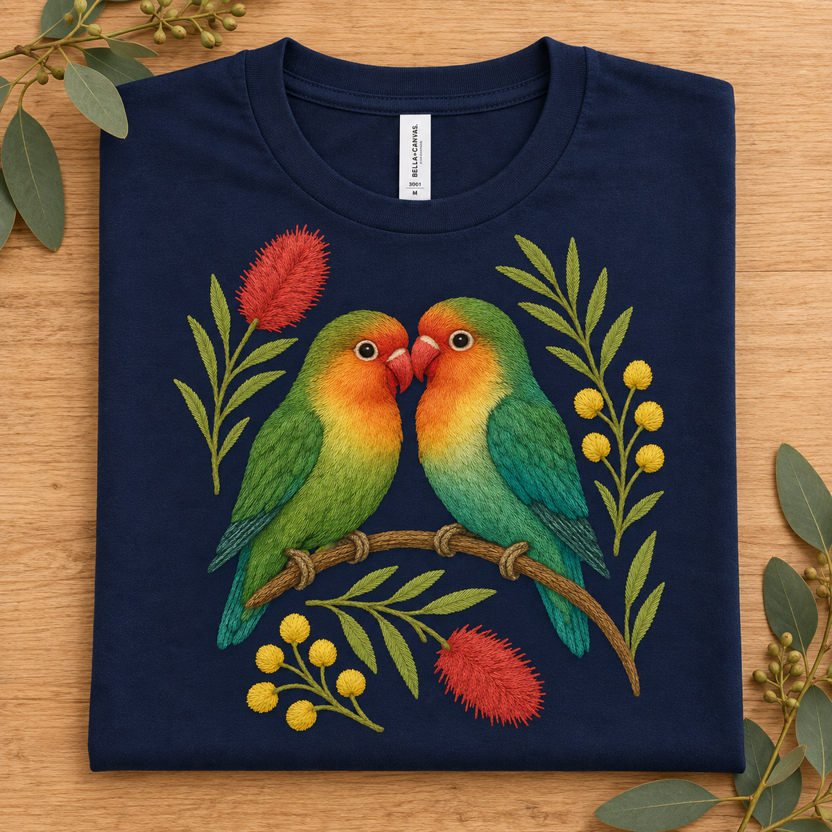 Lovebirds T-Shirt – Australian Native Bird Collection