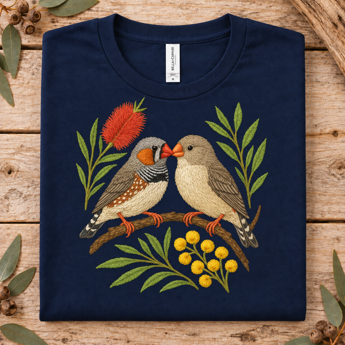 Zebra Finch T-Shirt – Australian Native Bird Collection