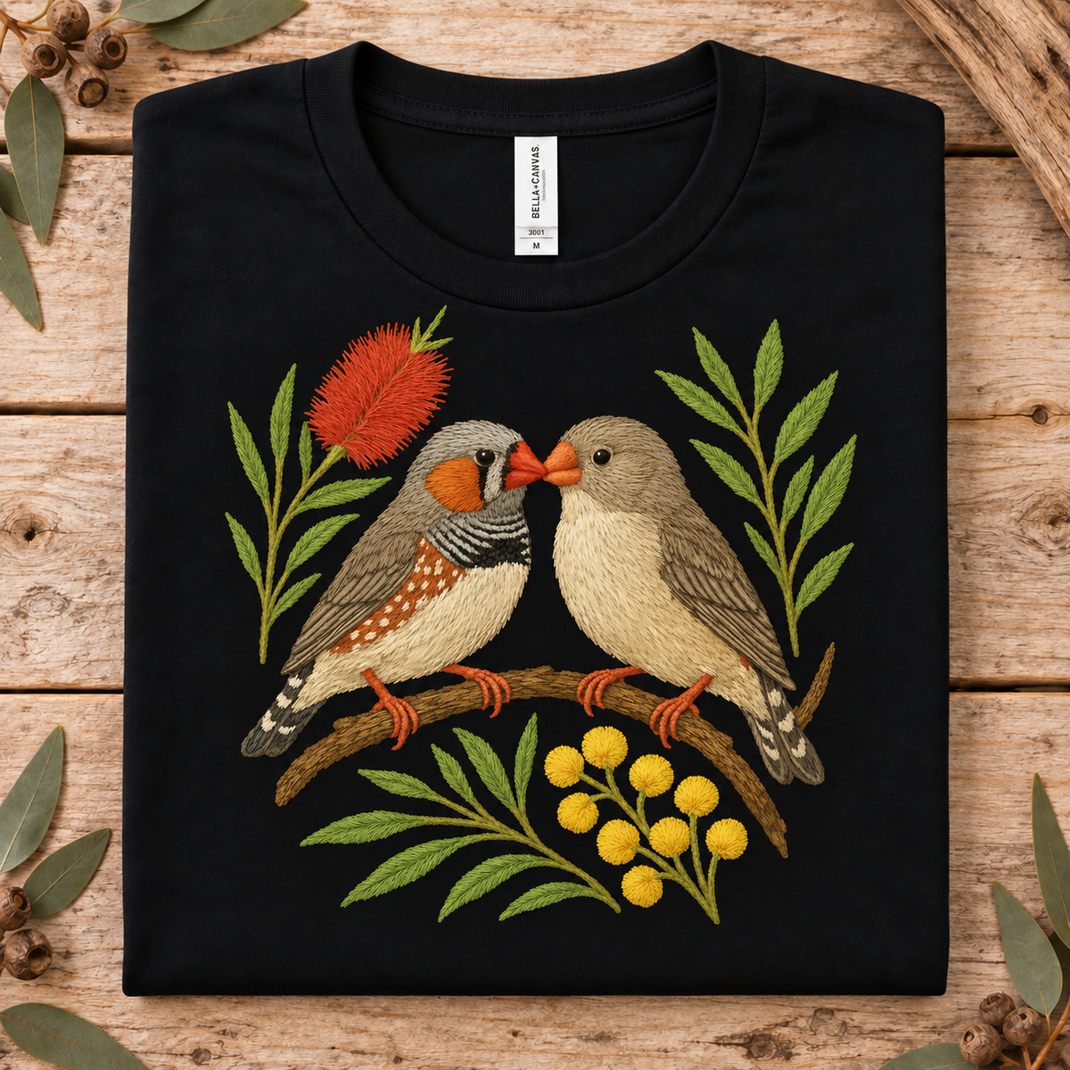 Zebra Finch T-Shirt – Australian Native Bird Collection