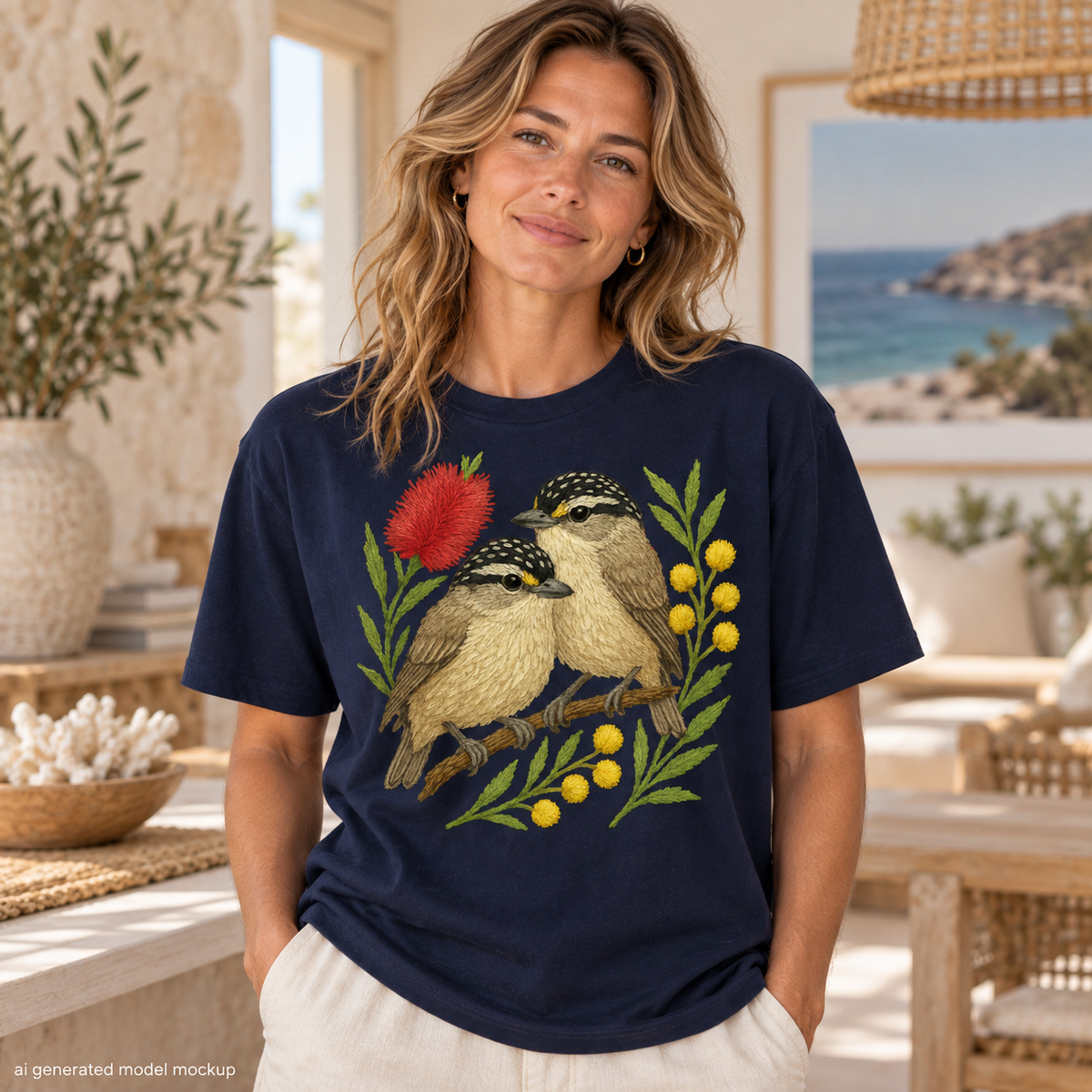 Pardalote T-Shirt – Australian Native Bird Collection