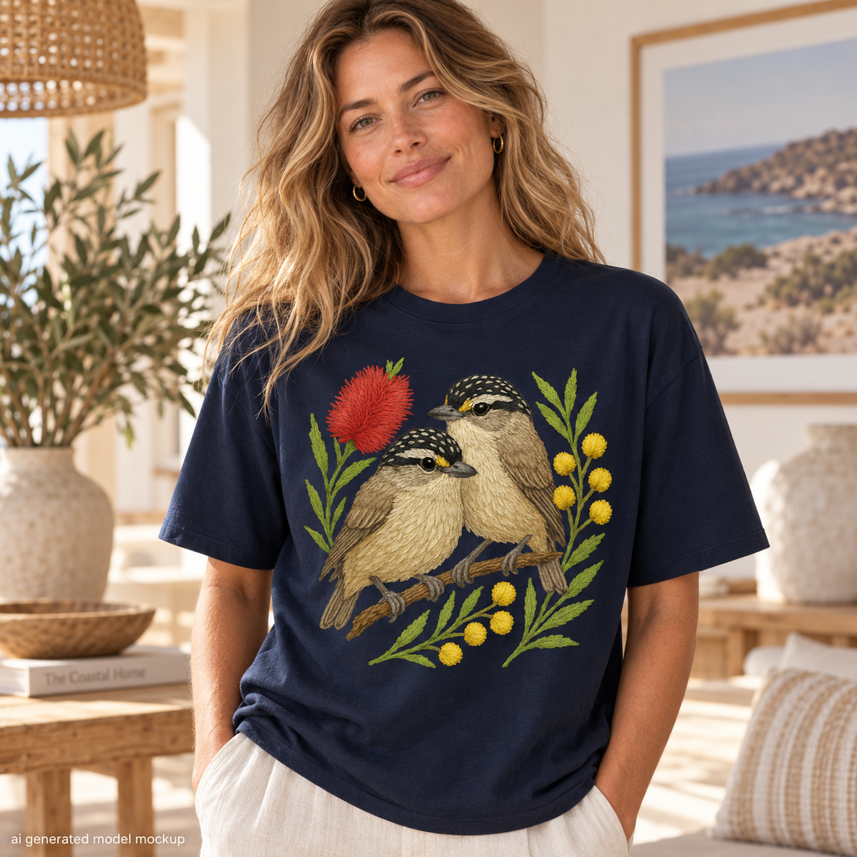 Pardalote T-Shirt – Australian Native Bird Collection