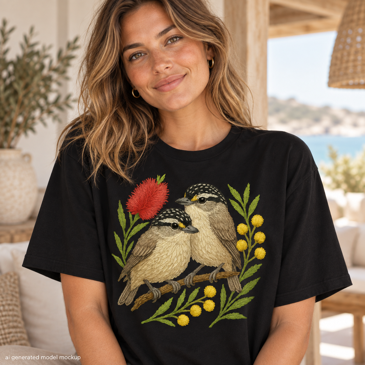 Pardalote T-Shirt – Australian Native Bird Collection