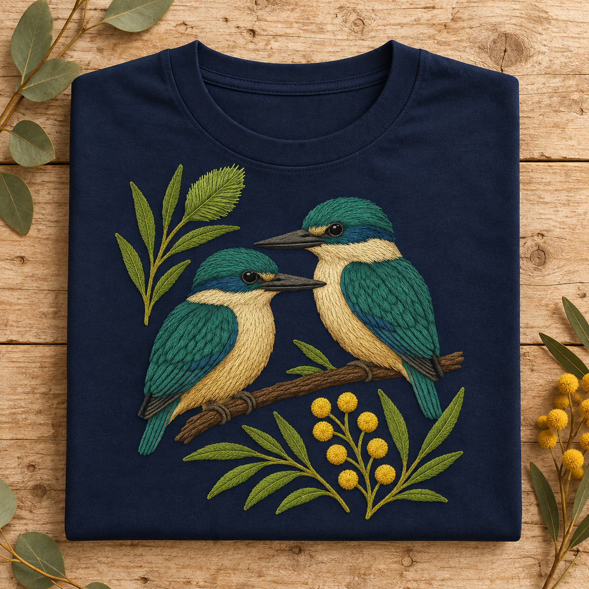 Sacred Kingfisher T-Shirt – Australian Native Bird Collection