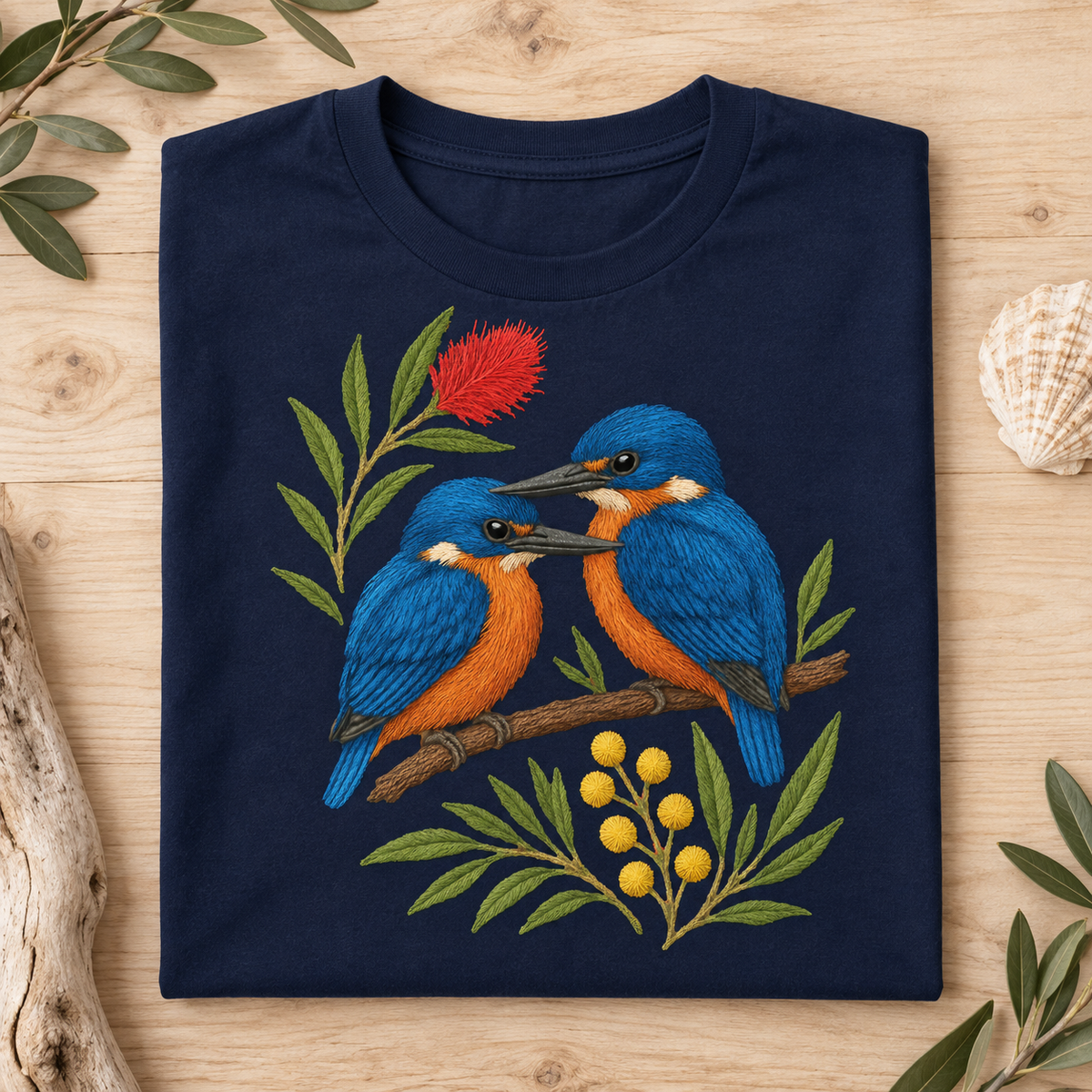Kingfisher T-Shirt – Australian Native Bird Collection