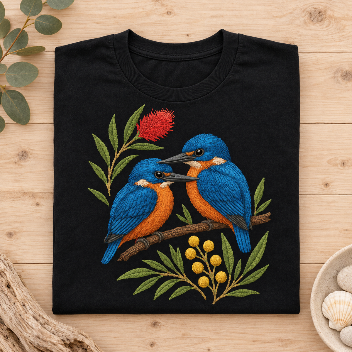 Kingfisher T-Shirt – Australian Native Bird Collection