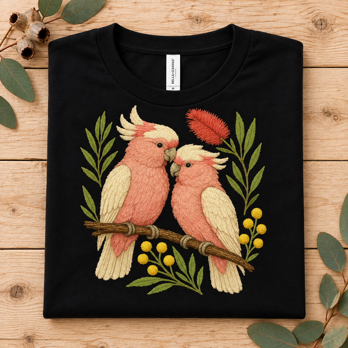Galah T-Shirt – Style 2 – Australian Native Bird Collection