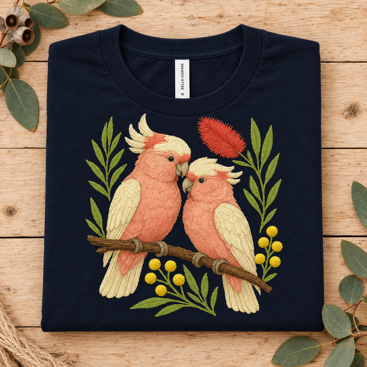 Galah T-Shirt – Style 2 – Australian Native Bird Collection
