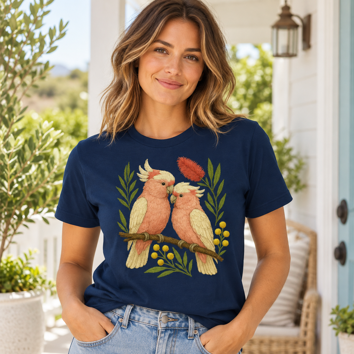 Galah T-Shirt – Style 2 – Australian Native Bird Collection