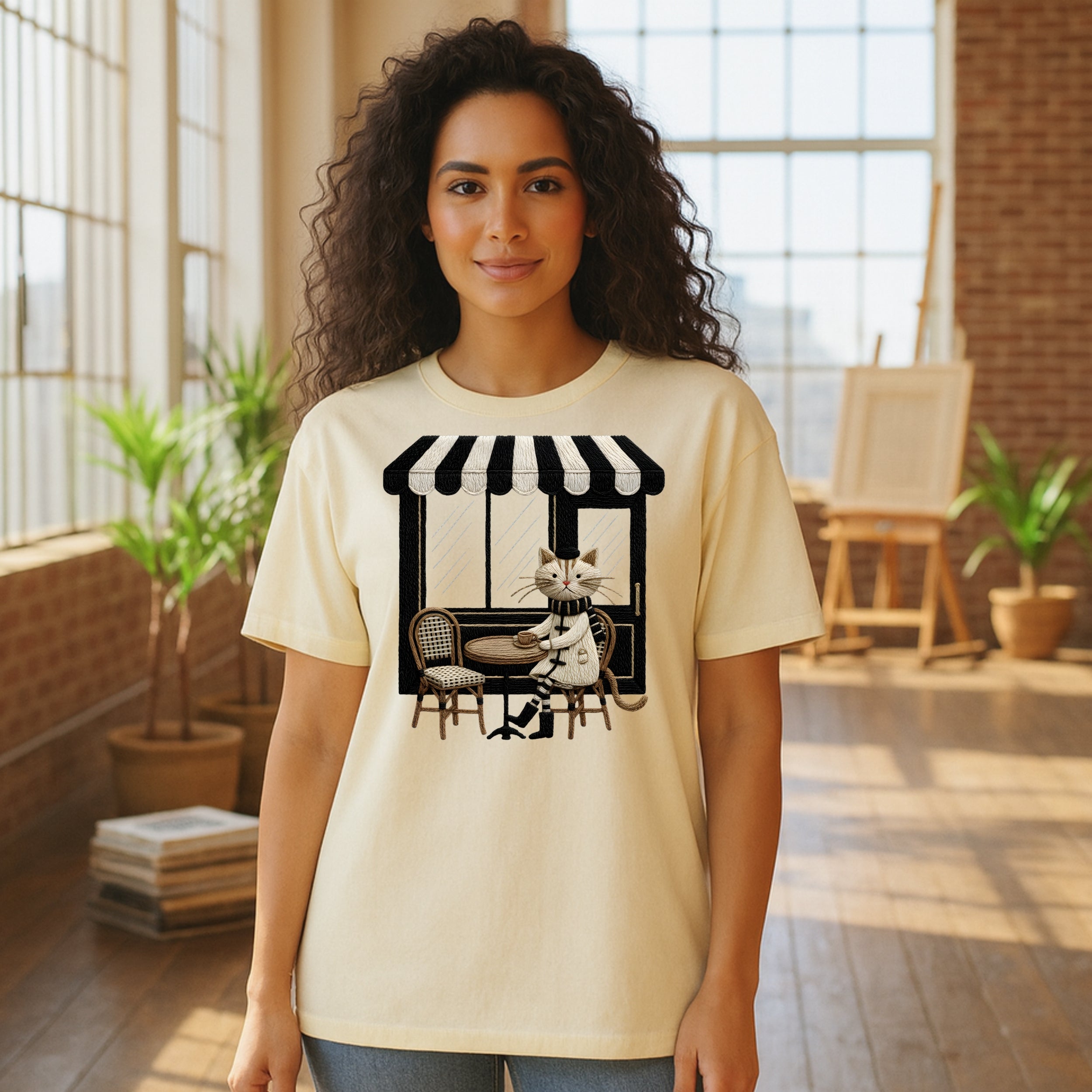 Paris Kitty T-Shirt – Le Café Parisien
