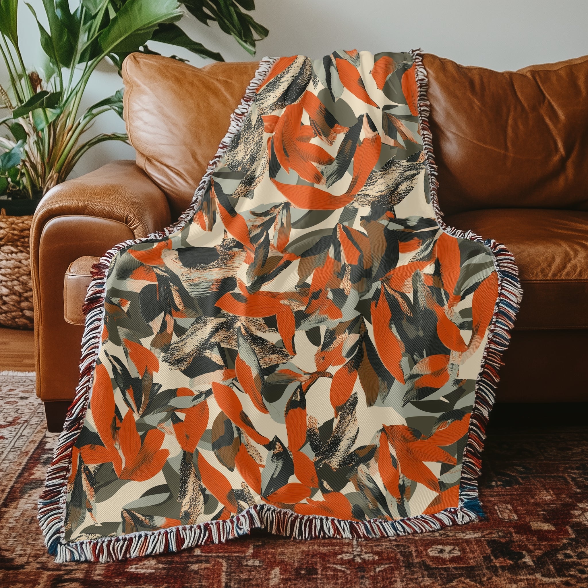 Abstract Art Woven Blanket - Craig Michael Design