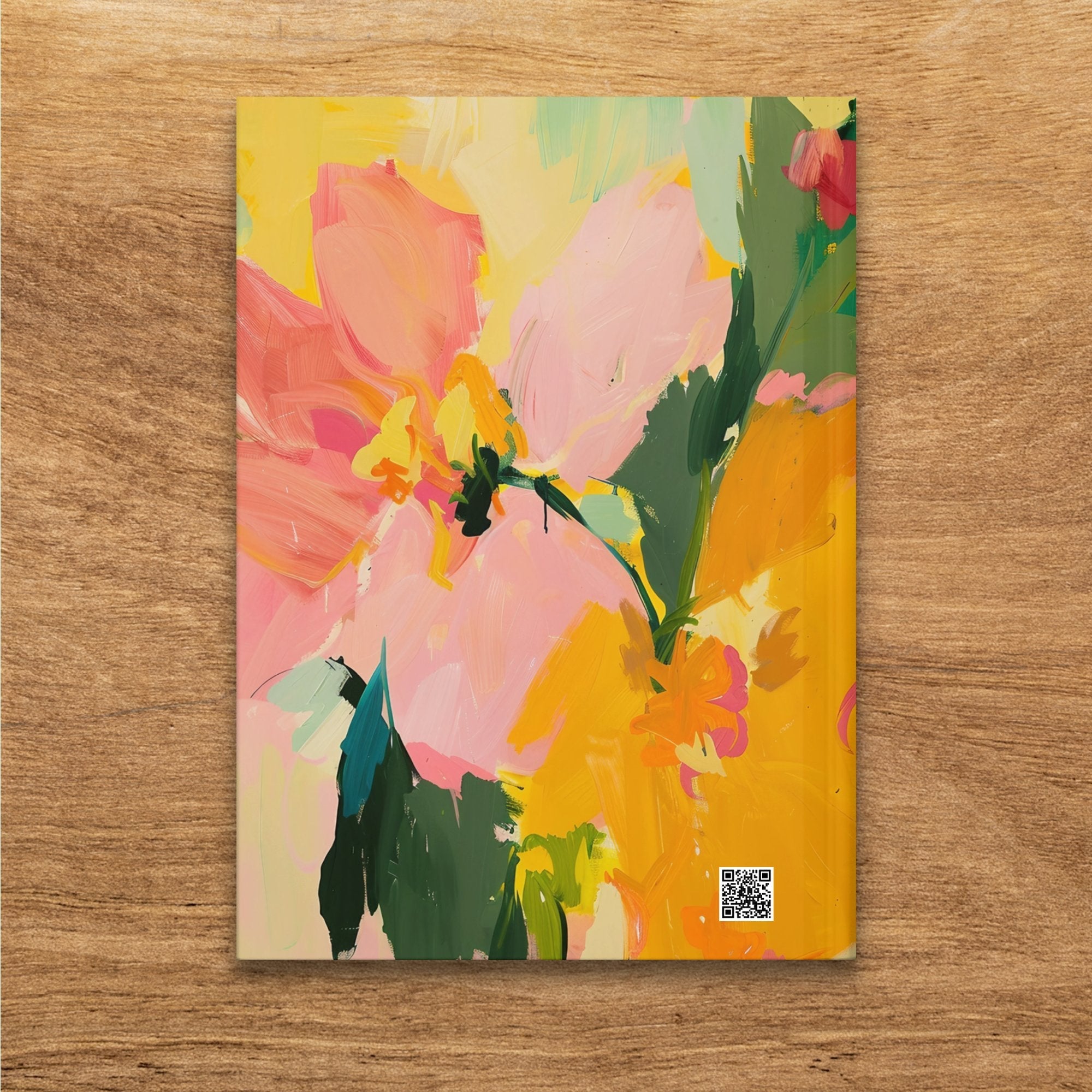 Abstract Floral Art, Colorful Journal, Unique Notebook Gift, Artistic Diary, Flower Pattern Cover, Vibrant Stationery - Craig Michael Design