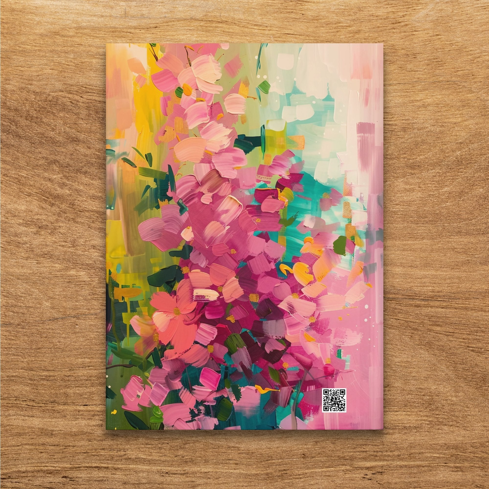 Abstract Floral Art Journal, Colorful Artistic Notebook, Vibrant Flower Design Diary, Unique Sketchbook, Creative Art Journal Gift - Craig Michael Design