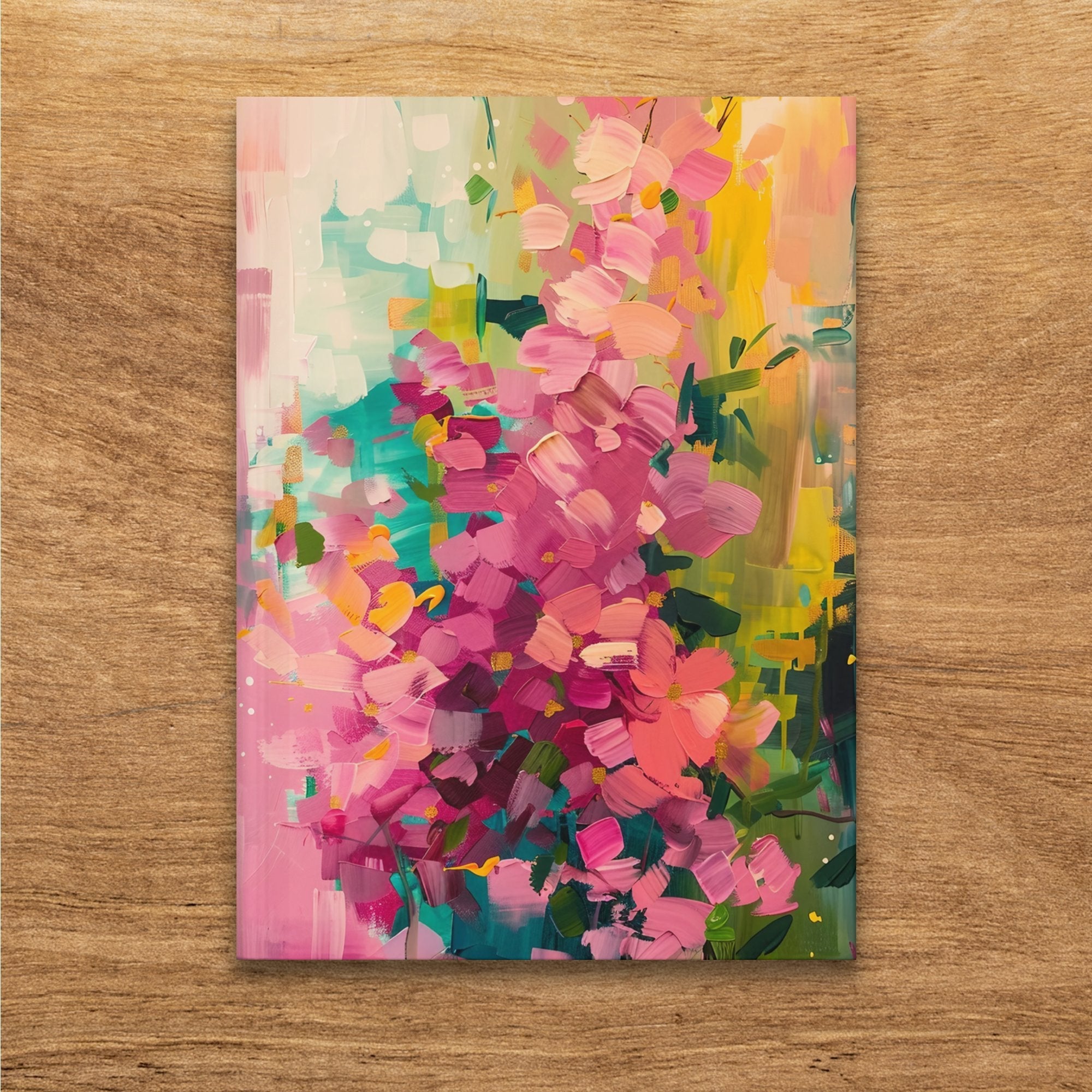 Abstract Floral Art Journal, Colorful Artistic Notebook, Vibrant Flower Design Diary, Unique Sketchbook, Creative Art Journal Gift - Craig Michael Design