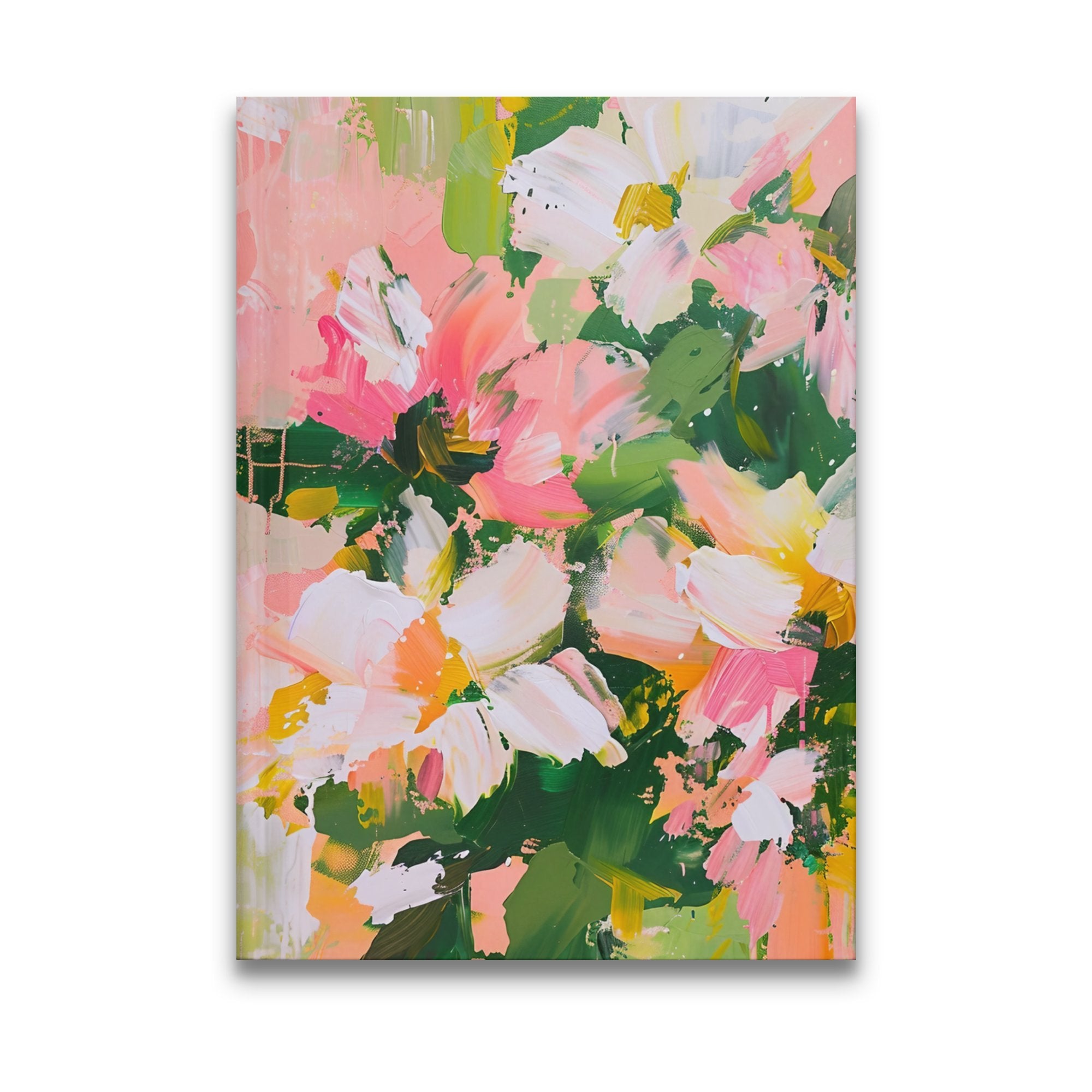 Abstract Floral Art Journal, Colorful Paint Splatter Sketchbook, Vibrant Artistic Notebook, Creative Diary, Hardcover Drawing Journal - Craig Michael Design