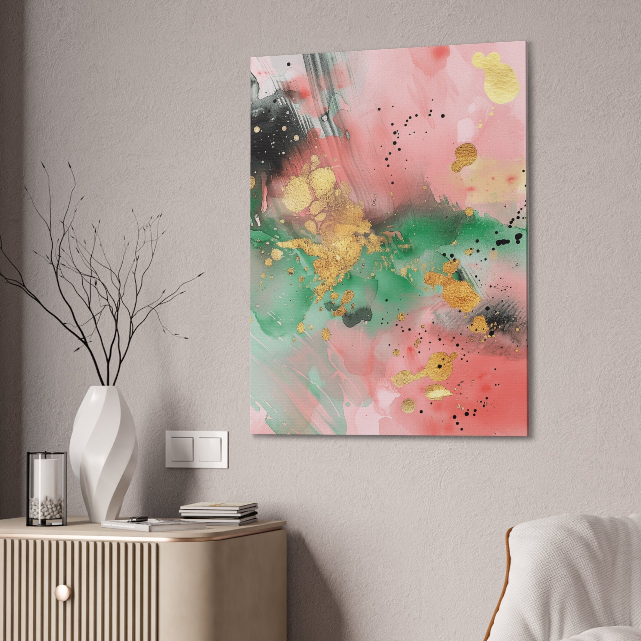 Abstract Pastels Watercolour Art Print, Home Art, Elegant Art, Minimalist Art, Office Decor, Art Gift, Nursery Art, Bedroom Art, Housewarming Gift - Craig Michael Design