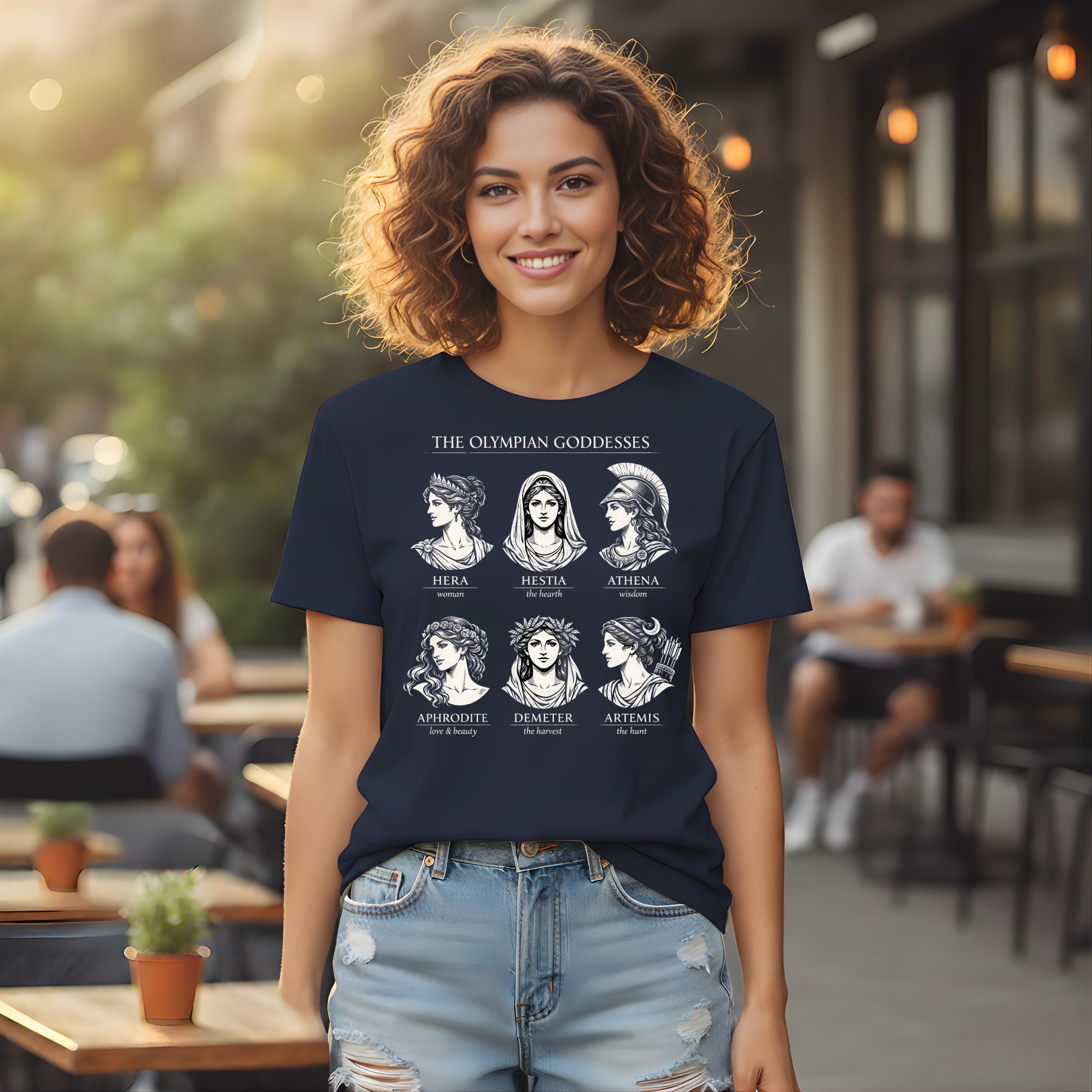 The Olympian Goddesses Graphic Tee Shirt for Women