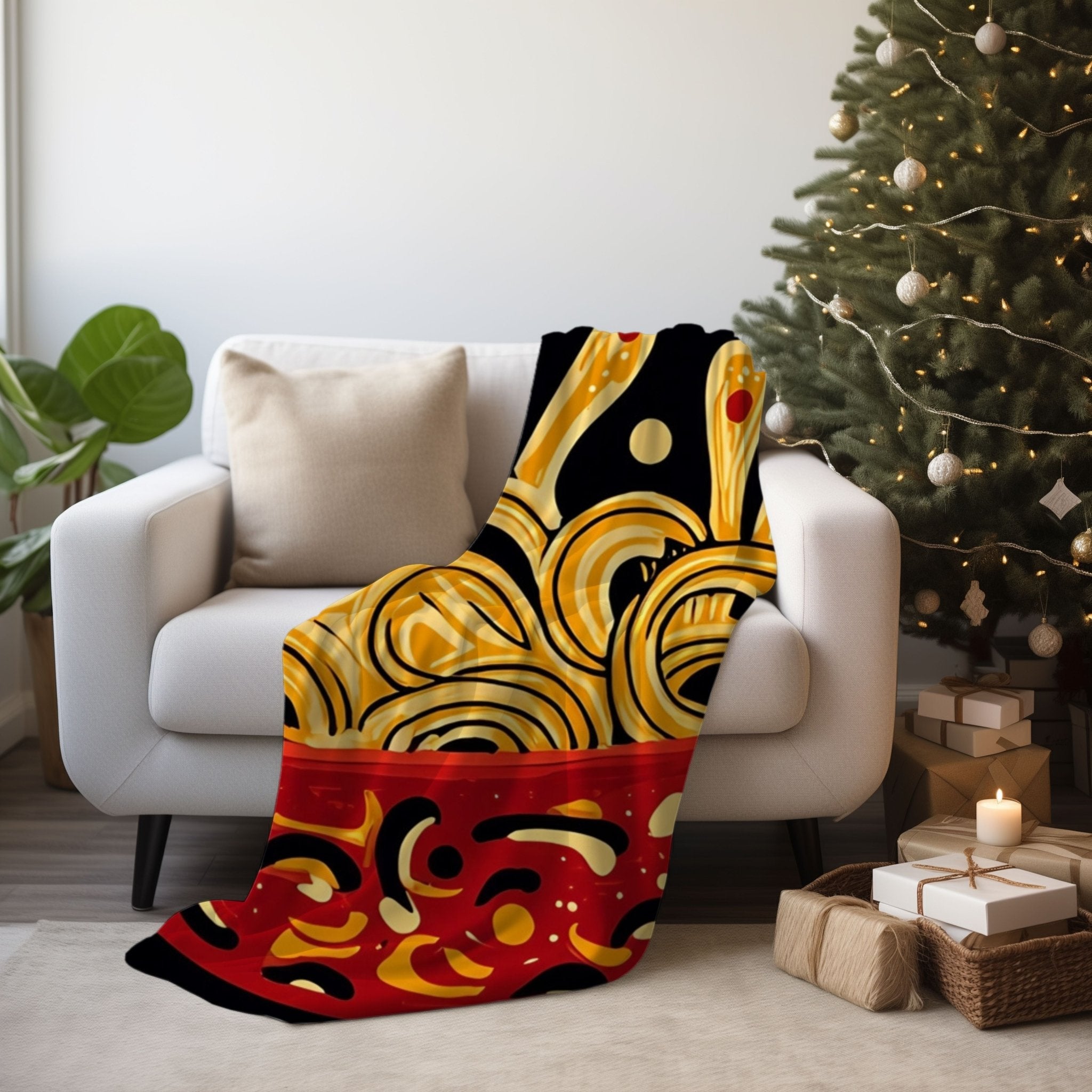 African Designed Blanket, Colourful Artistic Blanket, Decorative Throw Blanket for Home, Cozy Artistic Blanket, Boho African Decor - Craig Michael Design