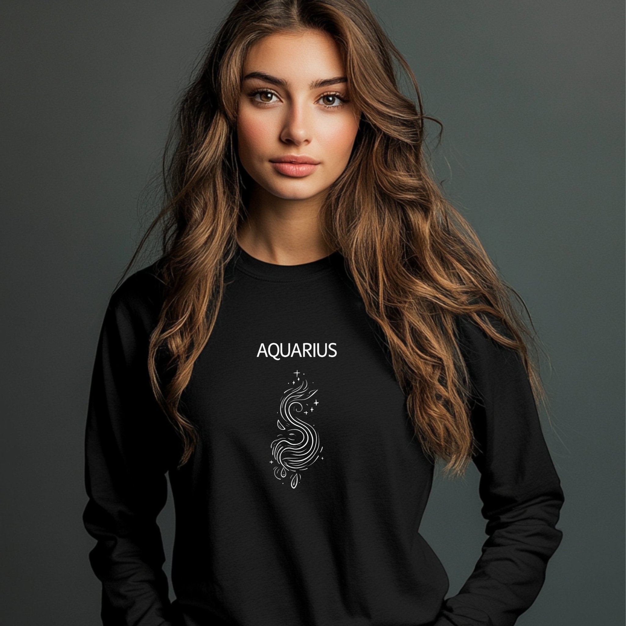 Aquarius Zodiac Sign T-Shirt, Star Sign Graphic Tee, Astrology Long Sleeve Shirt, Horoscope Constellation Top, Aquarius Gift - Craig Michael Design