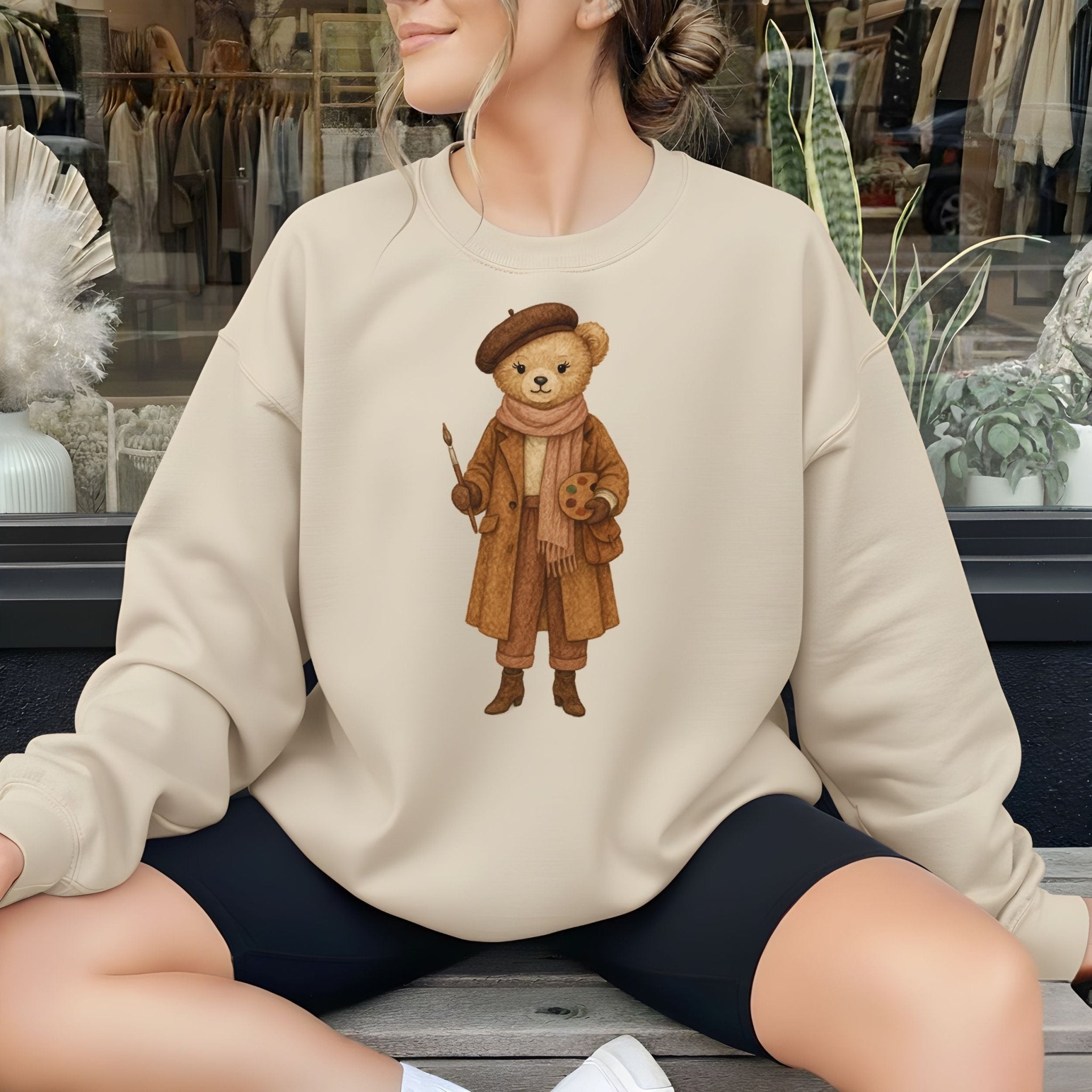 Artist Bear Sweatshirt - Craig Michael Design